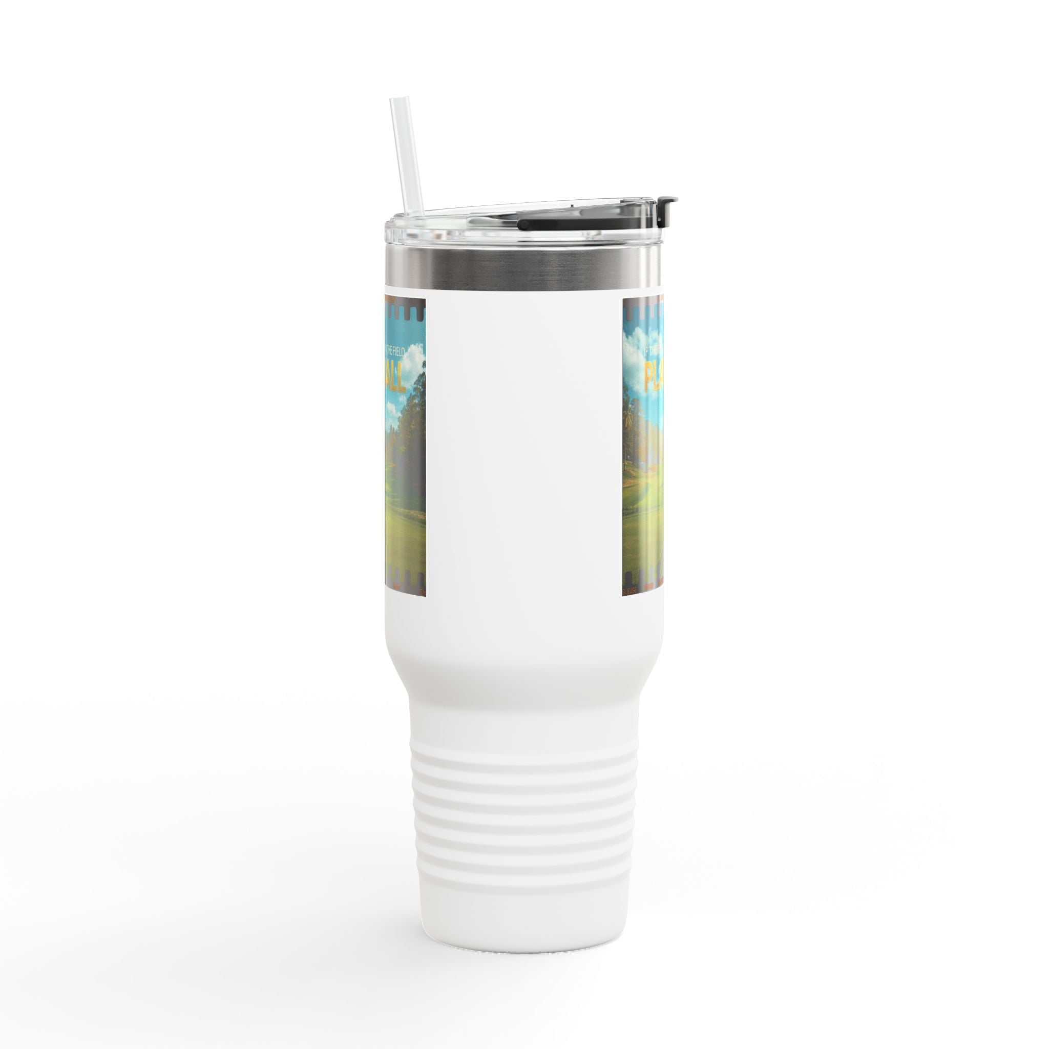 Play Ball Golf Scene Travel Mug | 40oz Insulated Tumbler