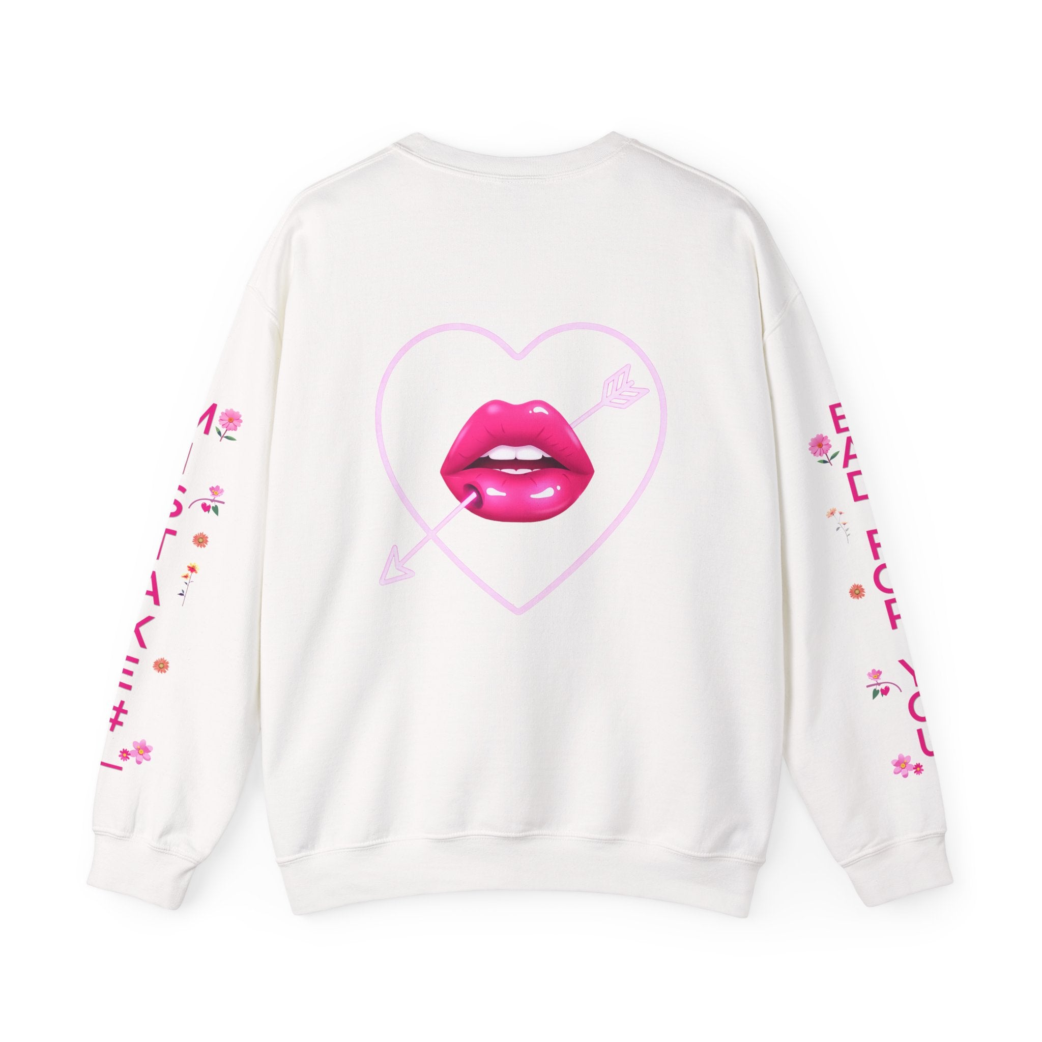 I Look Like Your Next Mistake sweatshirt | Heart Arrow Lip Design