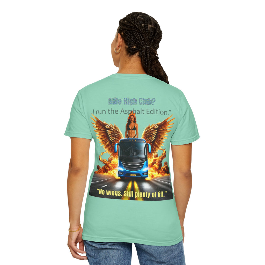 Bus Driver T-Shirt — "Land Pilot" & "If the wheels are down, I'm around" Graphic Tee