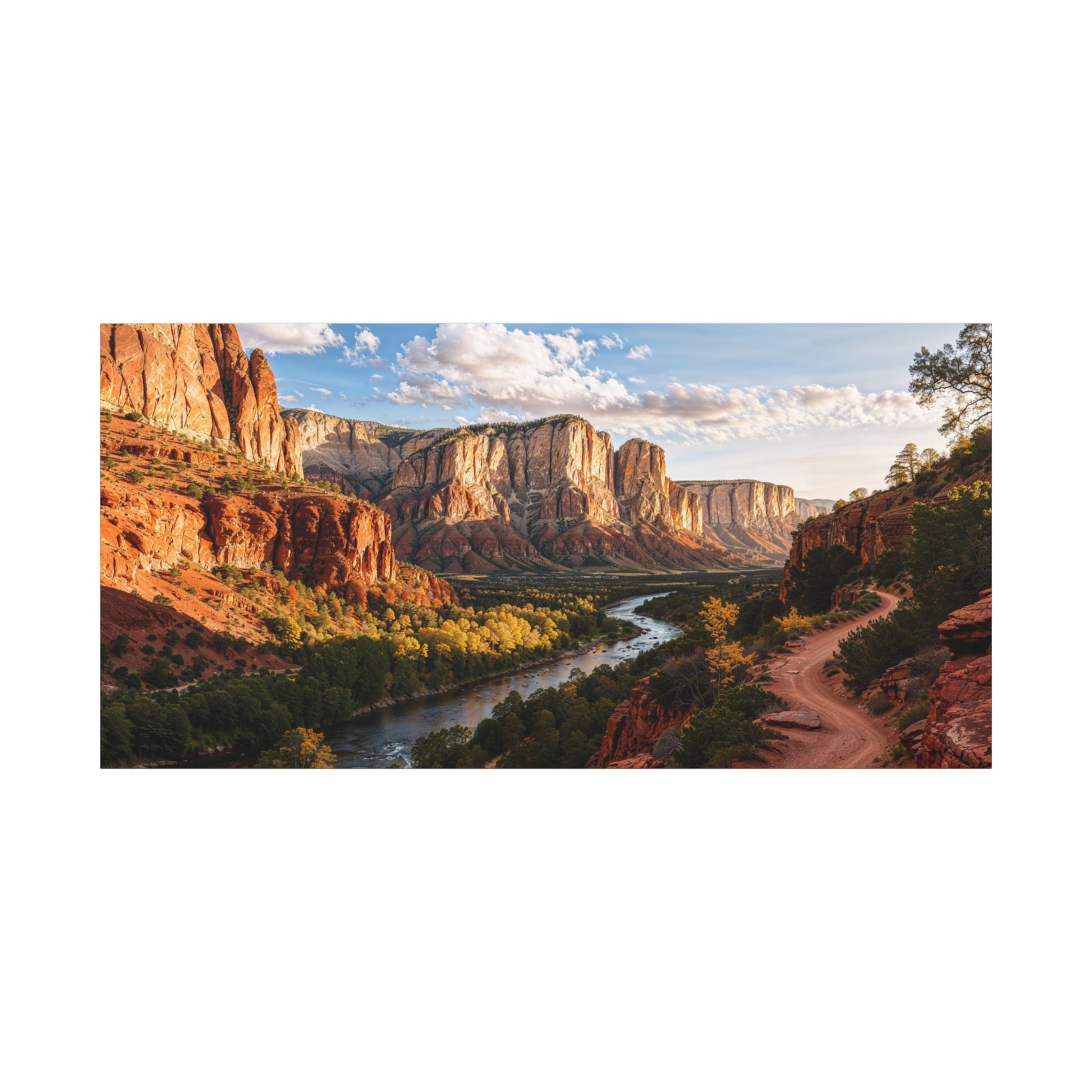 Red Rock Canyon Landscape Matte Canvas
