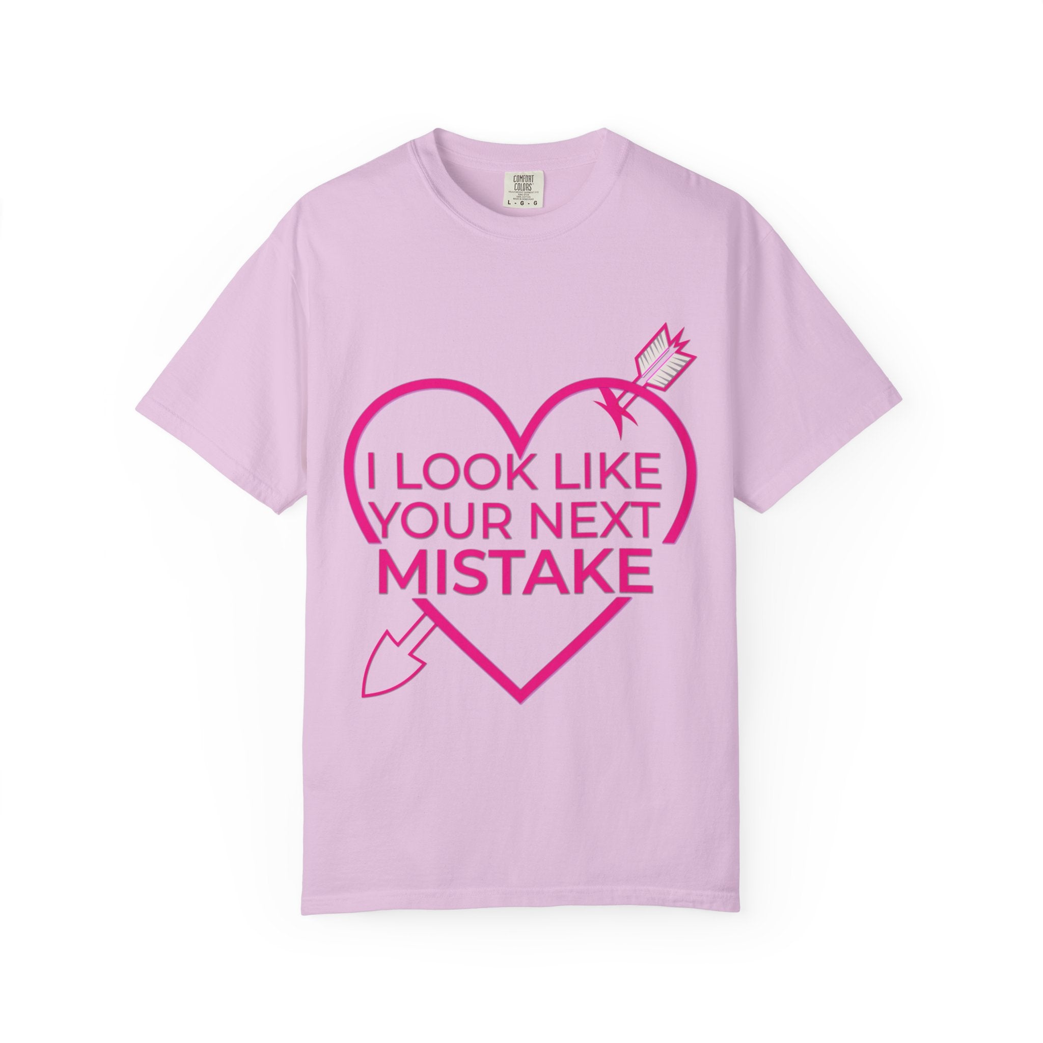 I Look Like Your Next Mistake T-shirt | Heart Arrow Lip Graphic