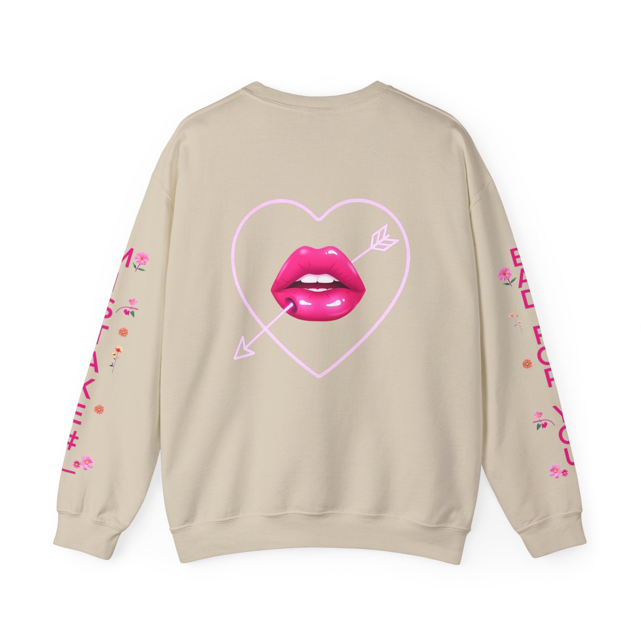 I Look Like Your Next Mistake sweatshirt | Heart Arrow Lip Design