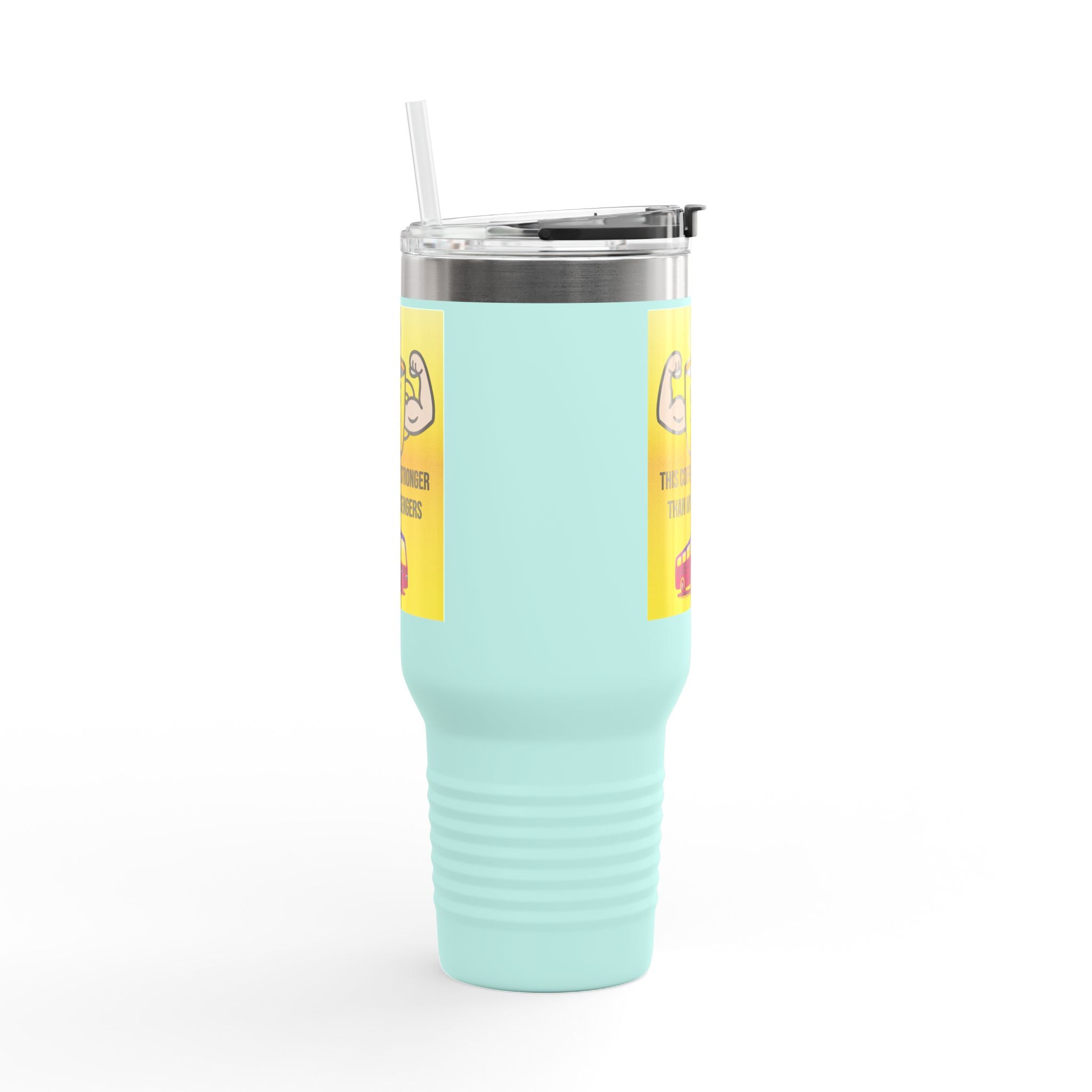 40oz Insulated Travel Mug — “This Coffee Is Stronger Than My Passengers” Bus Driver Tumbler