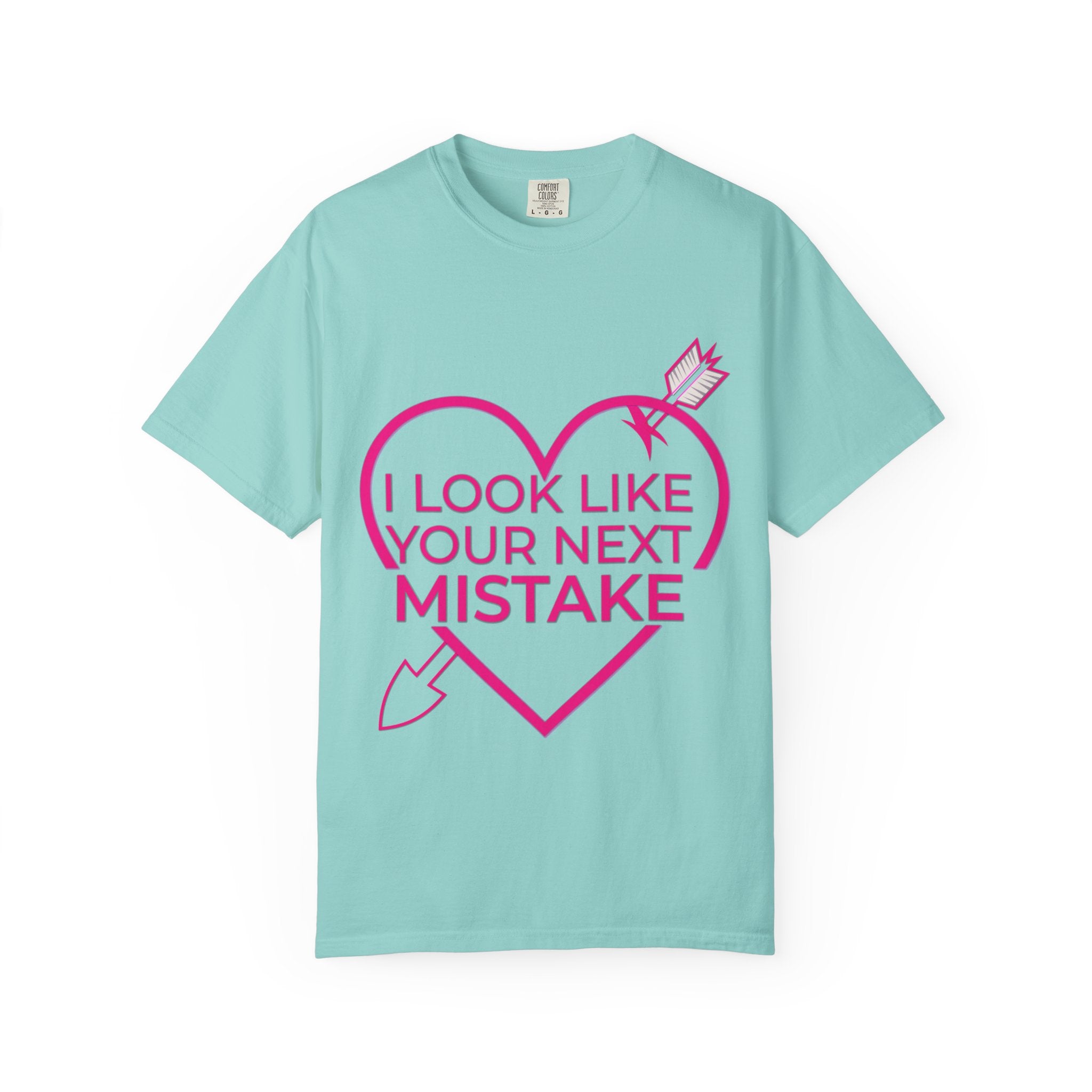 I Look Like Your Next Mistake T-shirt | Heart Arrow Lip Graphic
