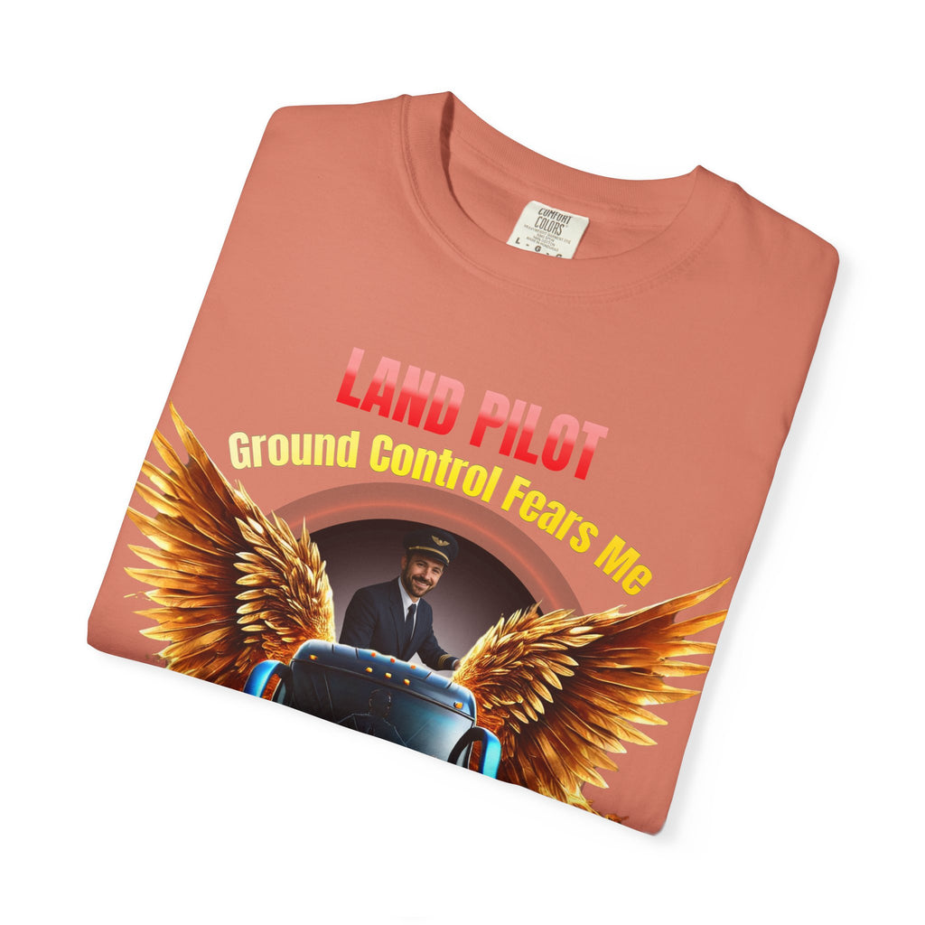 Bus Driver T-Shirt — "Land Pilot" & "If the wheels are down, I'm around" Graphic Tee