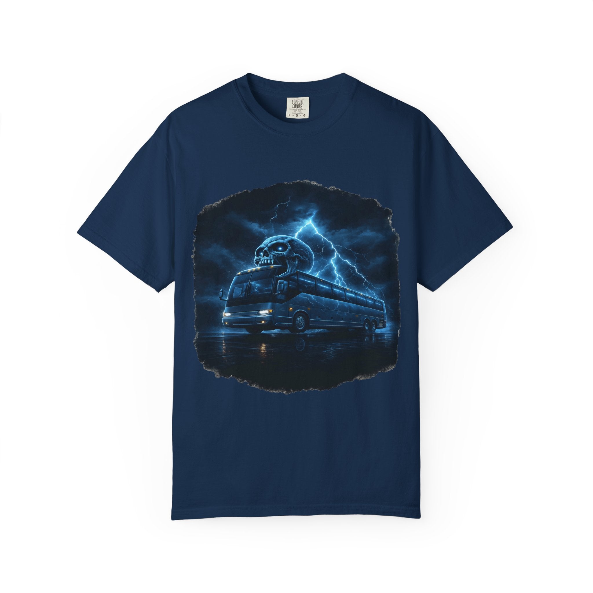 Ghost Train T-Shirt — Haunted Night Bus Graphic Tee