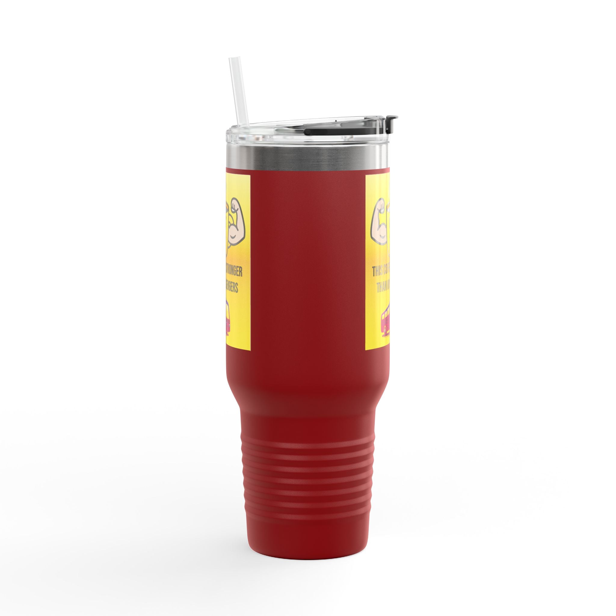 40oz Insulated Travel Mug — “This Coffee Is Stronger Than My Passengers” Bus Driver Tumbler