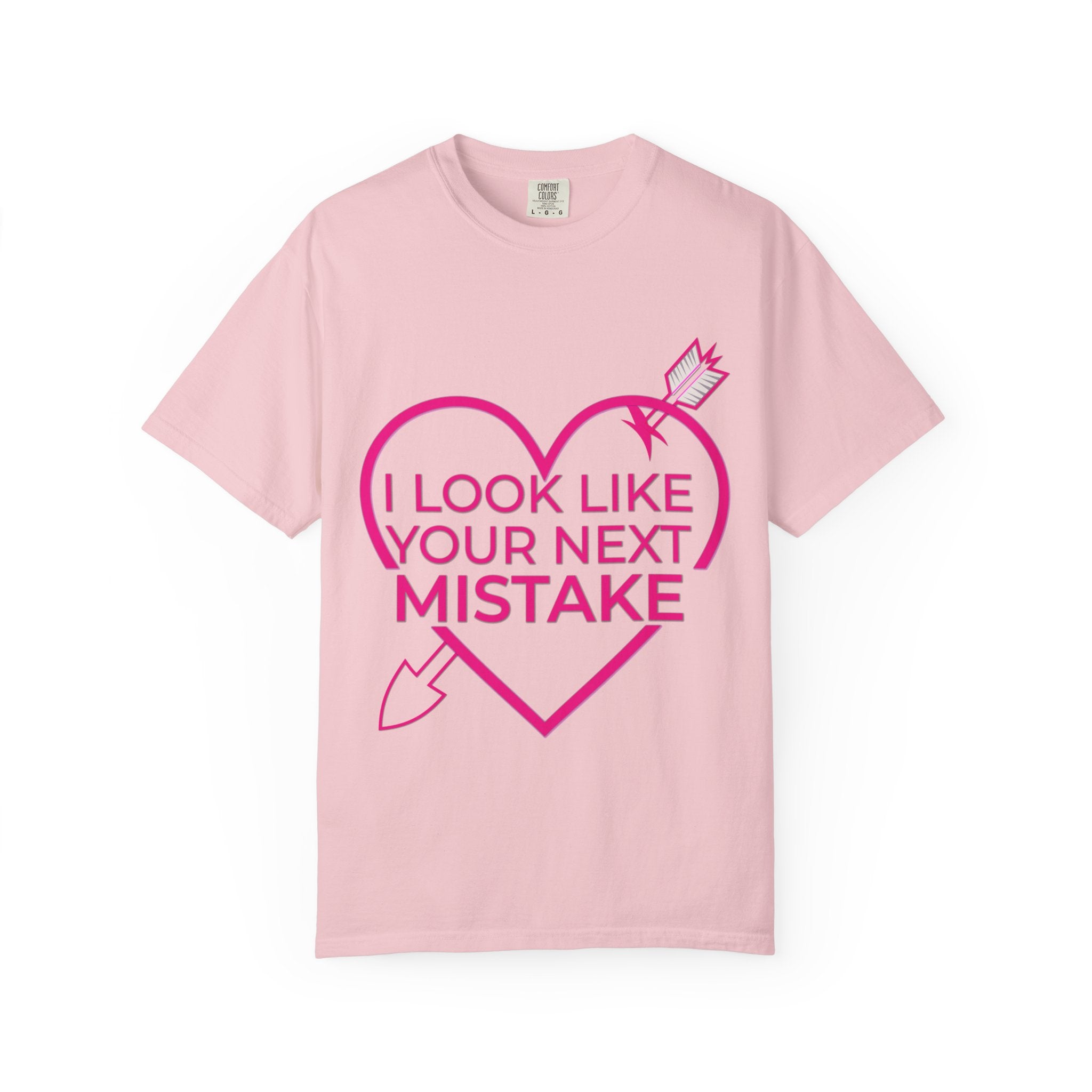 I Look Like Your Next Mistake T-shirt | Heart Arrow Lip Graphic