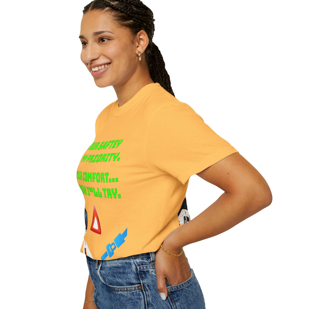 Bus Driver Humor T-Shirt — "Your Safety Is My Priority" Novelty Tee