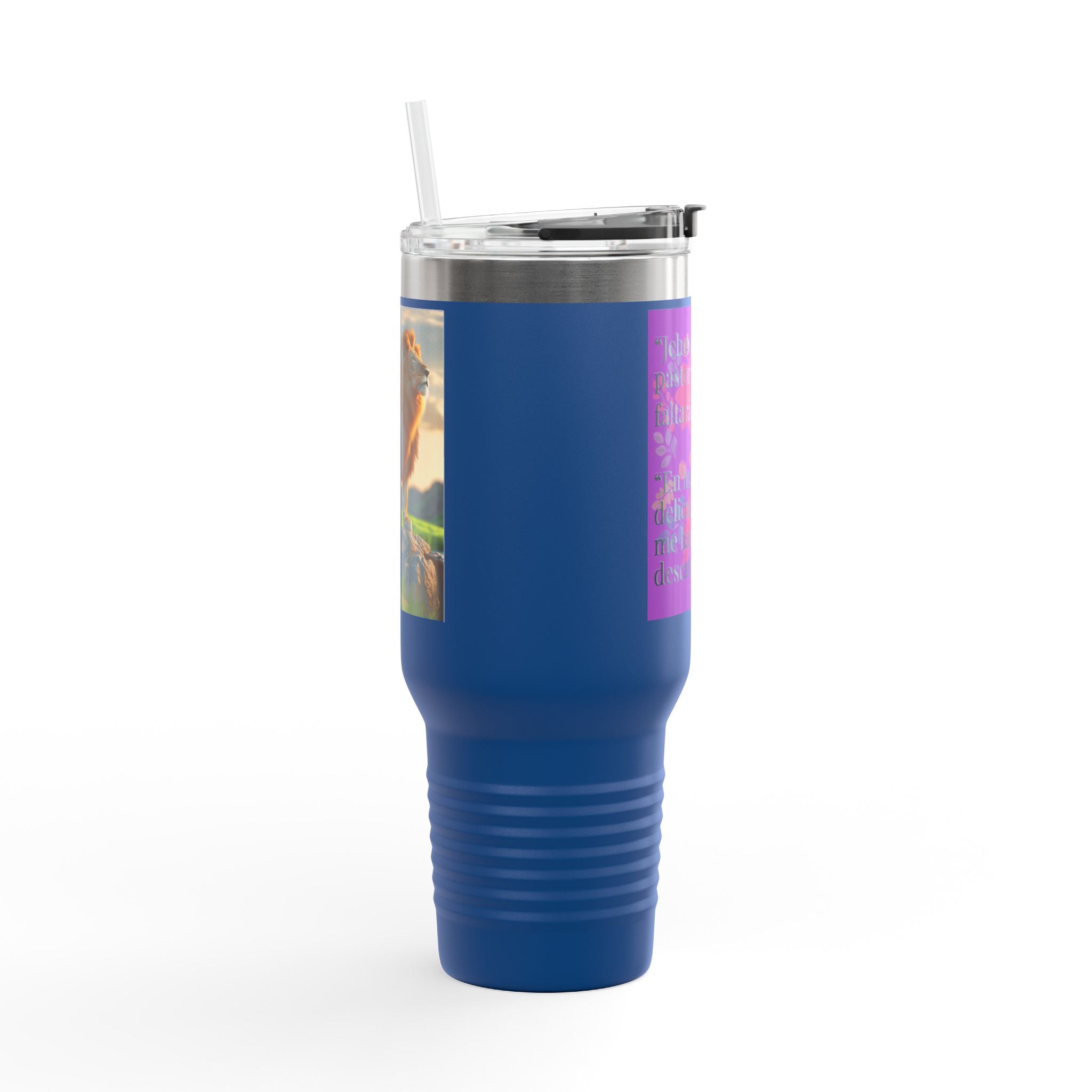 Spanish Psalm Scripture Travel Mug | 40oz Insulated Tumbler