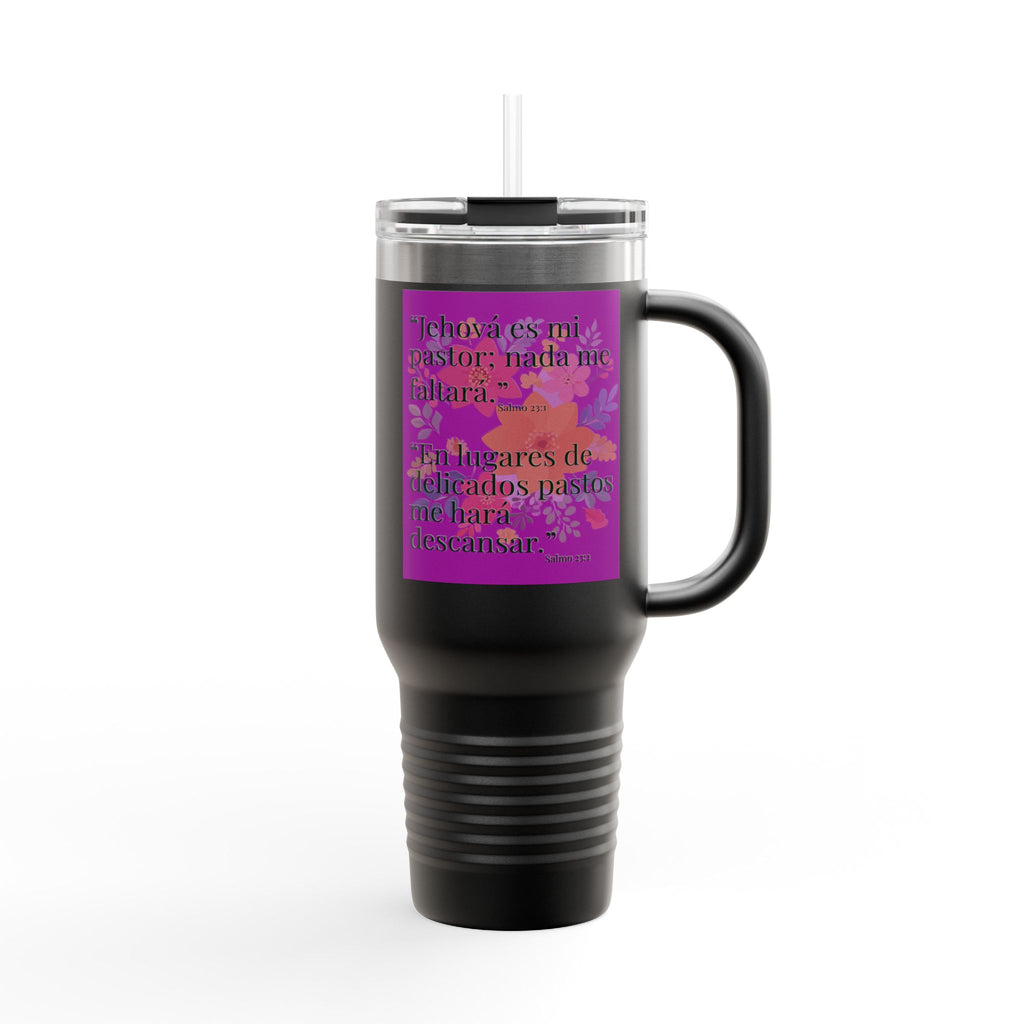 Spanish Psalm Scripture Travel Mug | 40oz Insulated Tumbler