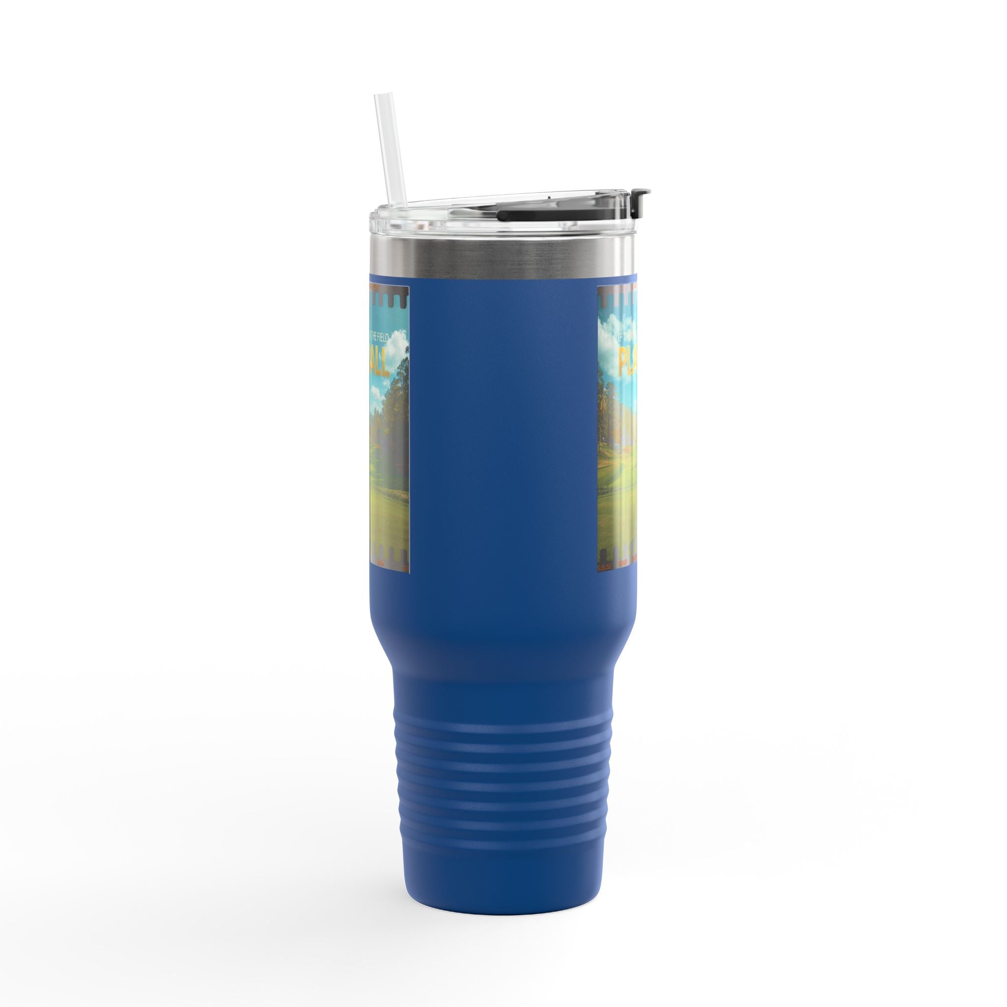 Play Ball Golf Scene Travel Mug | 40oz Insulated Tumbler