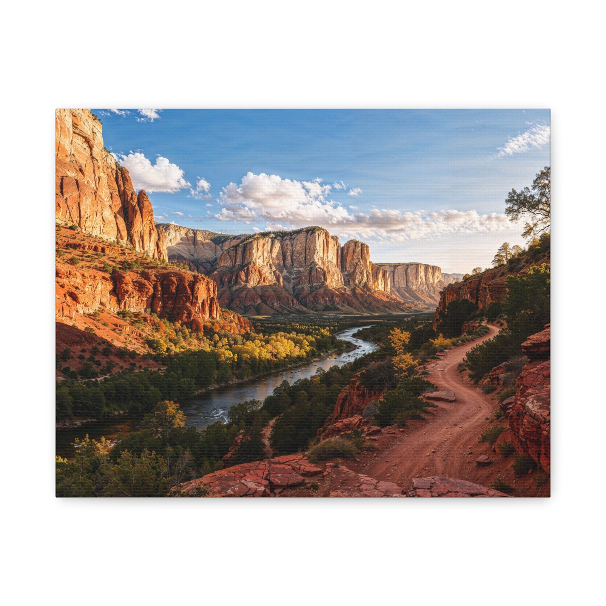 Red Rock Canyon Landscape Matte Canvas