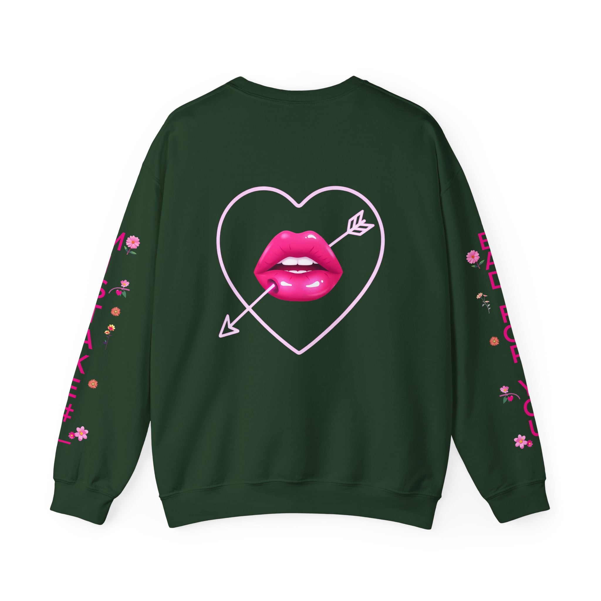 I Look Like Your Next Mistake sweatshirt | Heart Arrow Lip Design