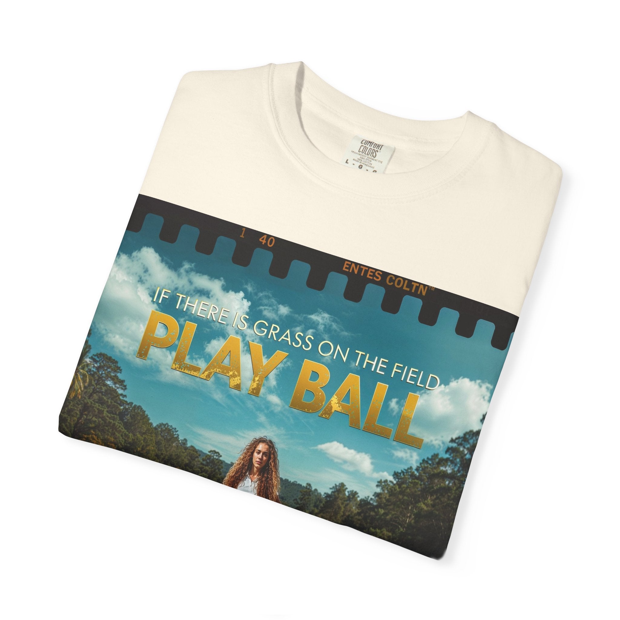 Play Ball golf scene T-shirt | retro golf course photo tee