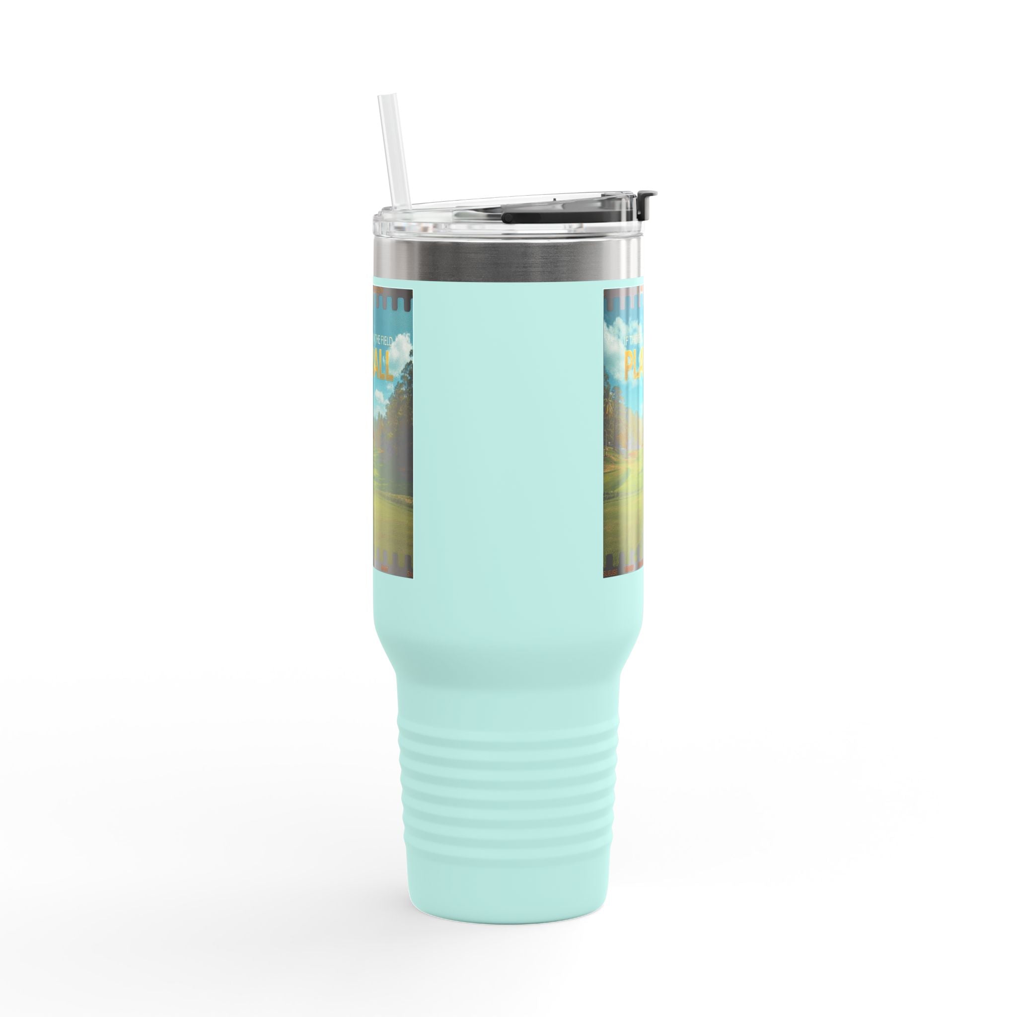Play Ball Golf Scene Travel Mug | 40oz Insulated Tumbler