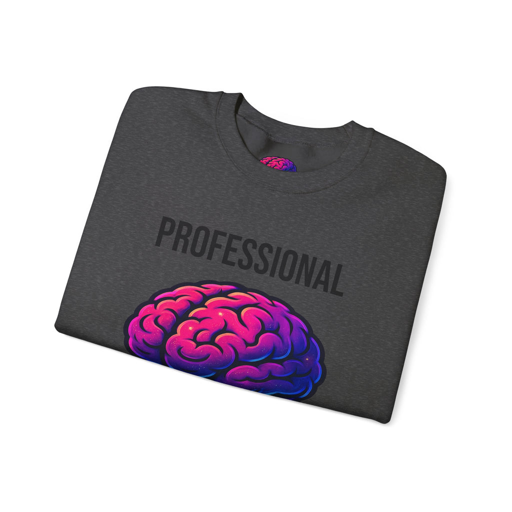 System Overloaded loading wheel, Sweatshirt | Professional brain graphic sweatshirt