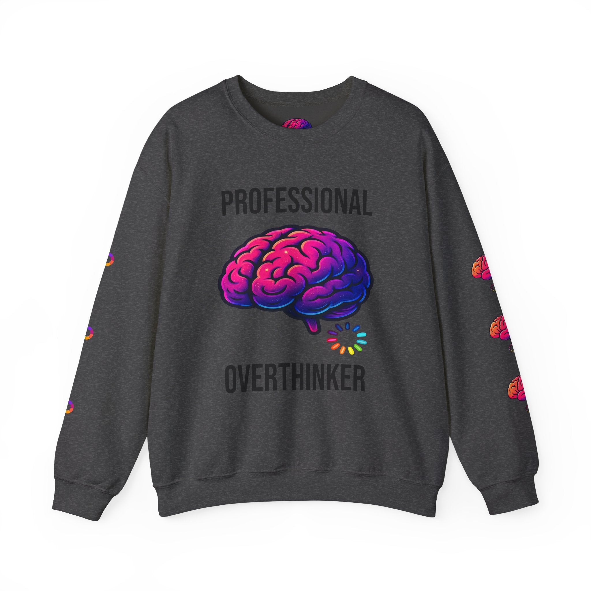System Overloaded loading wheel, Sweatshirt | Professional brain graphic sweatshirt