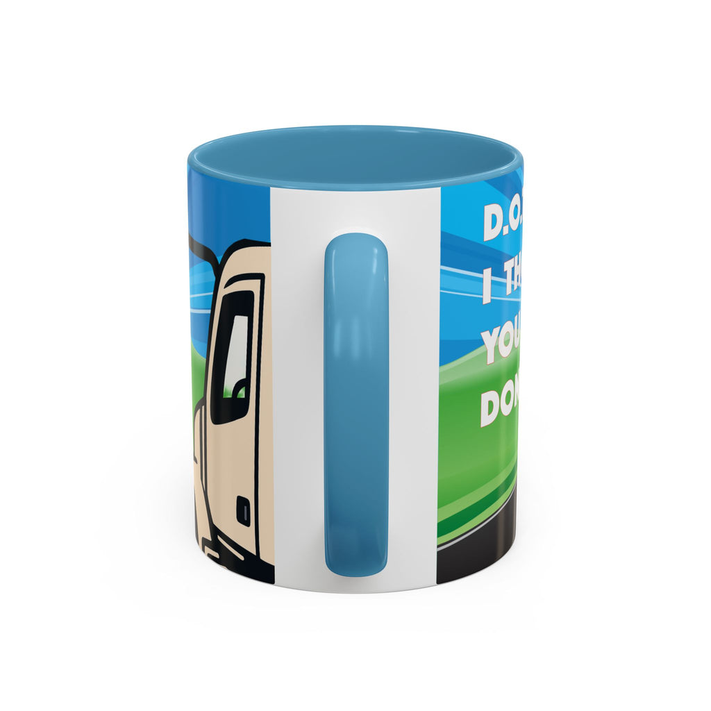 State Trooper Highway Scene Mug | Accent Coffee Mug 11oz 15oz