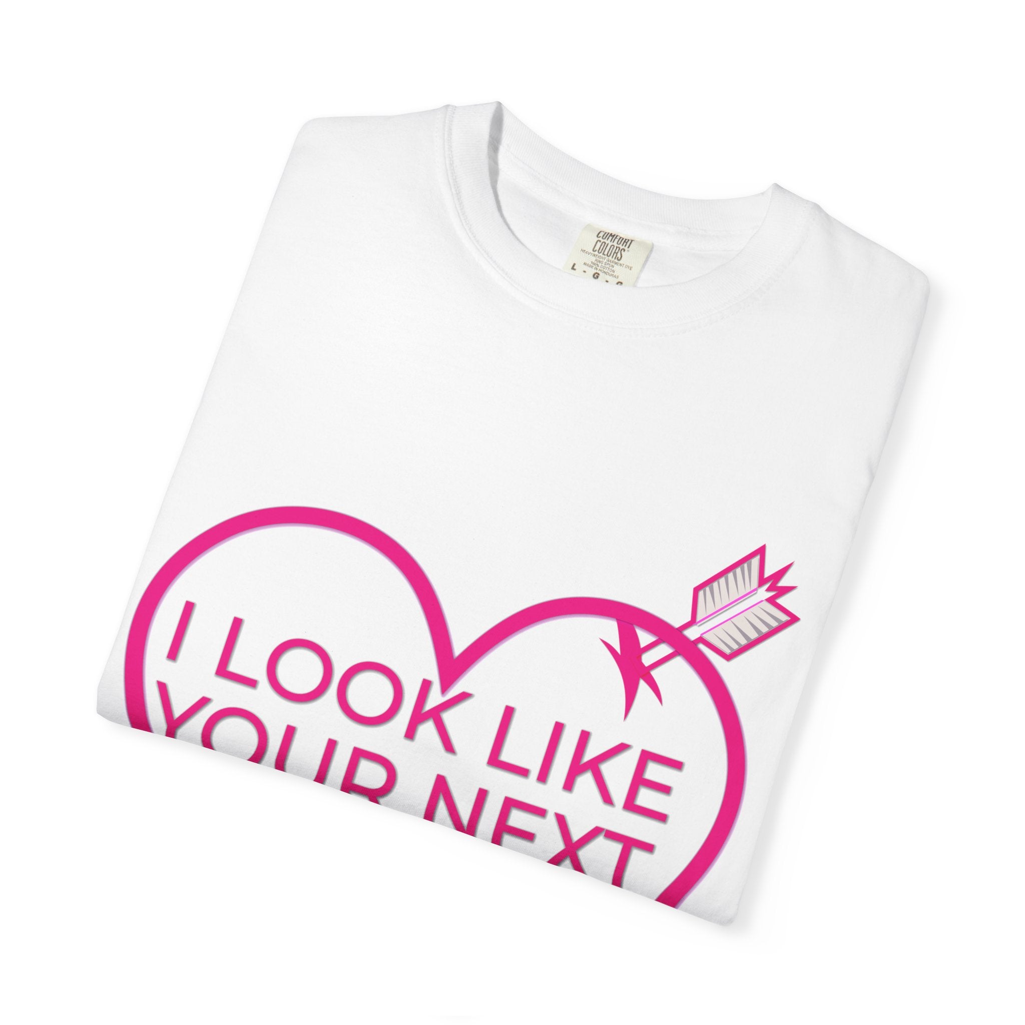 I Look Like Your Next Mistake T-shirt | Heart Arrow Lip Graphic