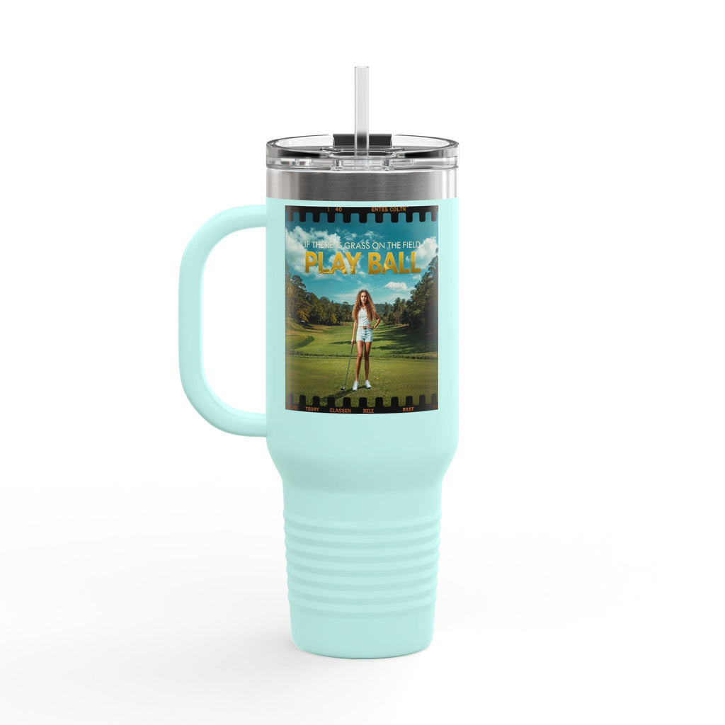 Play Ball Golf Scene Travel Mug | 40oz Insulated Tumbler