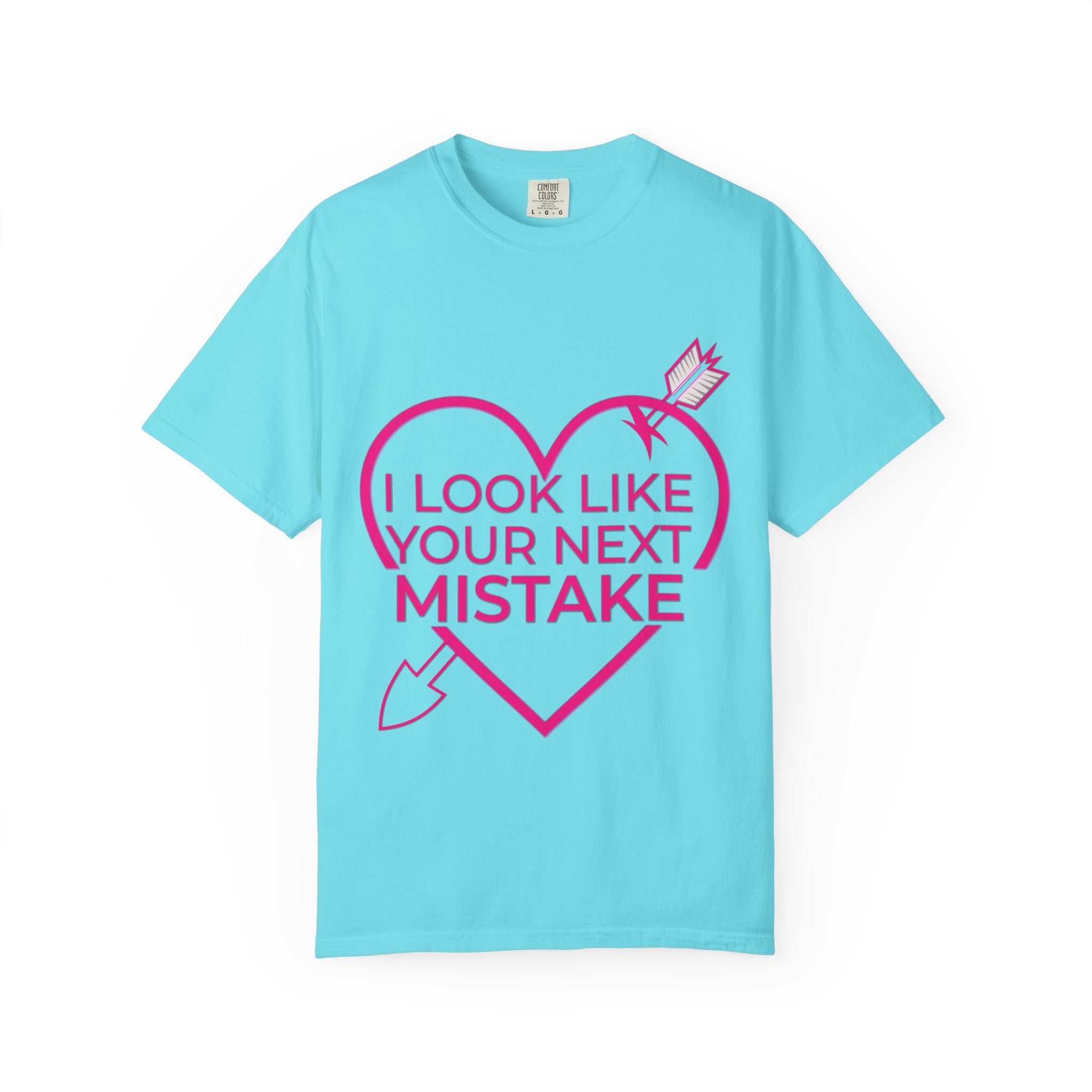 I Look Like Your Next Mistake T-shirt | Heart Arrow Lip Graphic