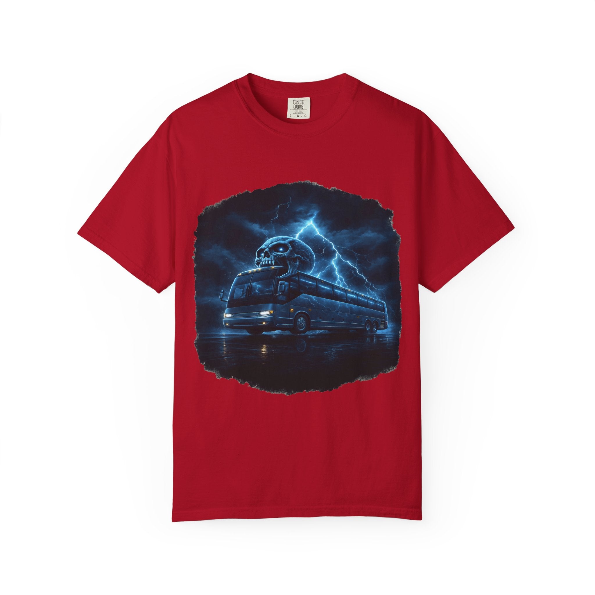 Ghost Train T-Shirt — Haunted Night Bus Graphic Tee