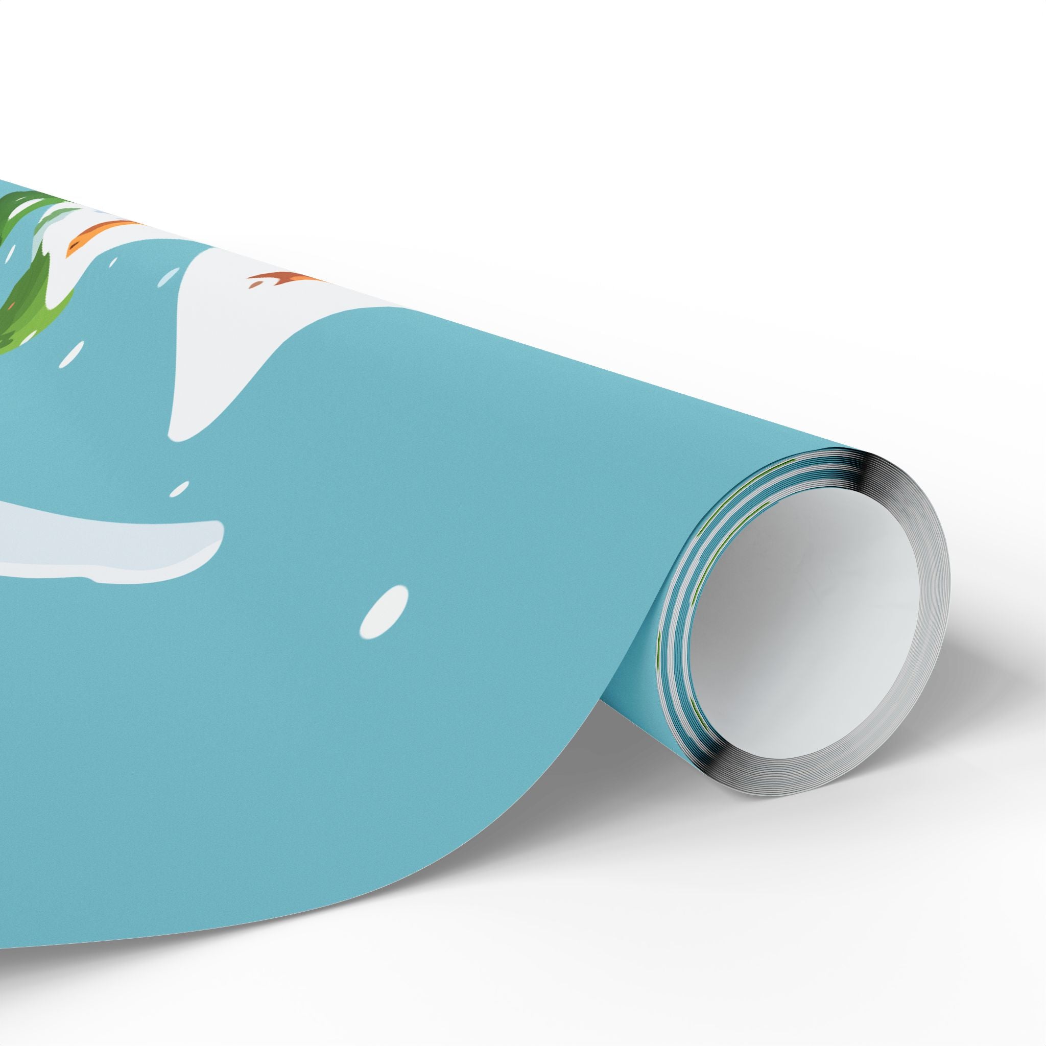 Snowy Gingerbread Village Wrapping Paper | Holiday Christmas Gift Wrap