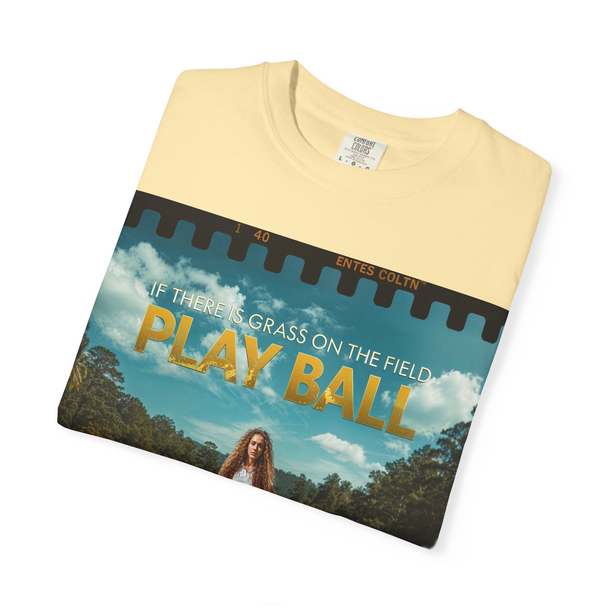 Play Ball golf scene T-shirt | retro golf course photo tee