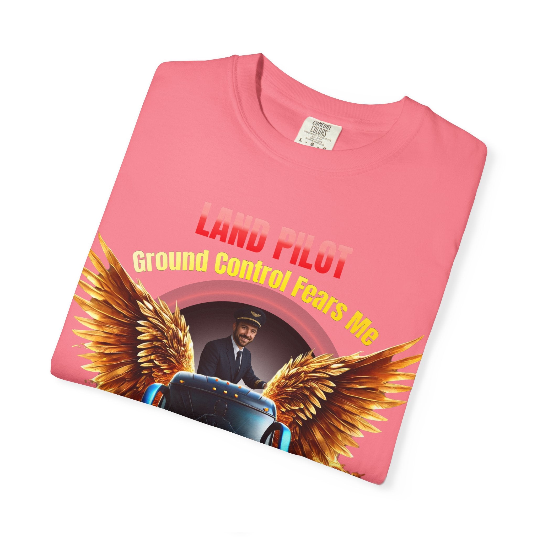 Bus Driver T-Shirt — "Land Pilot" & "If the wheels are down, I'm around" Graphic Tee