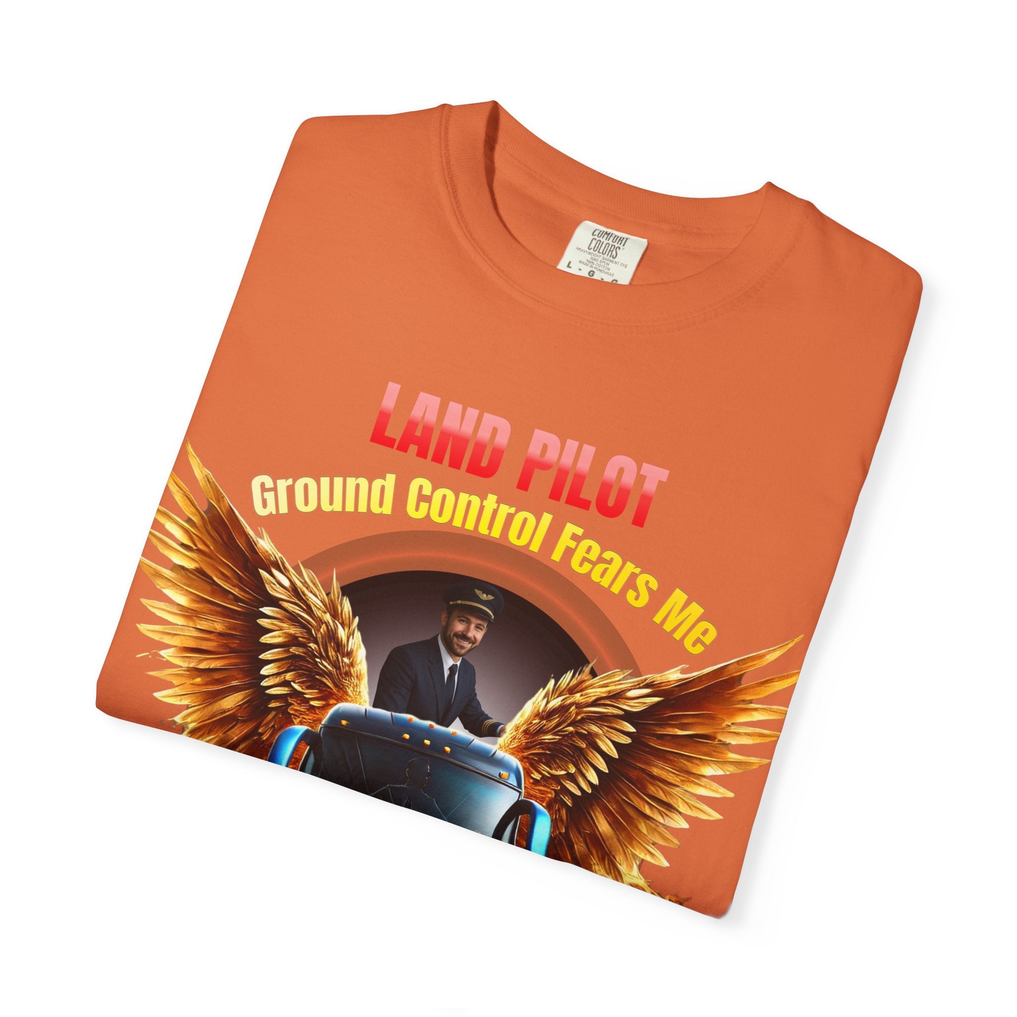 Bus Driver T-Shirt — "Land Pilot" & "If the wheels are down, I'm around" Graphic Tee