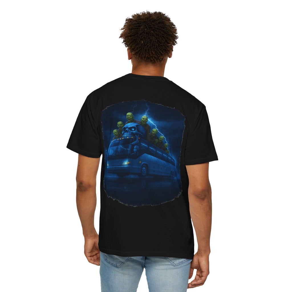 Ghost Train T-Shirt — Haunted Night Bus Graphic Tee