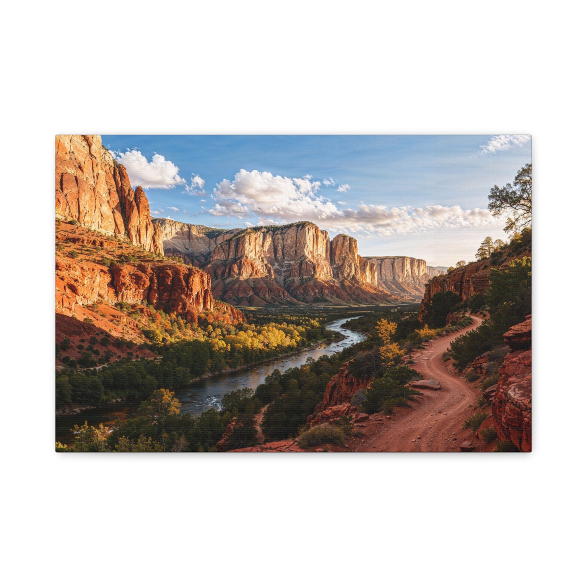 Red Rock Canyon Landscape Matte Canvas
