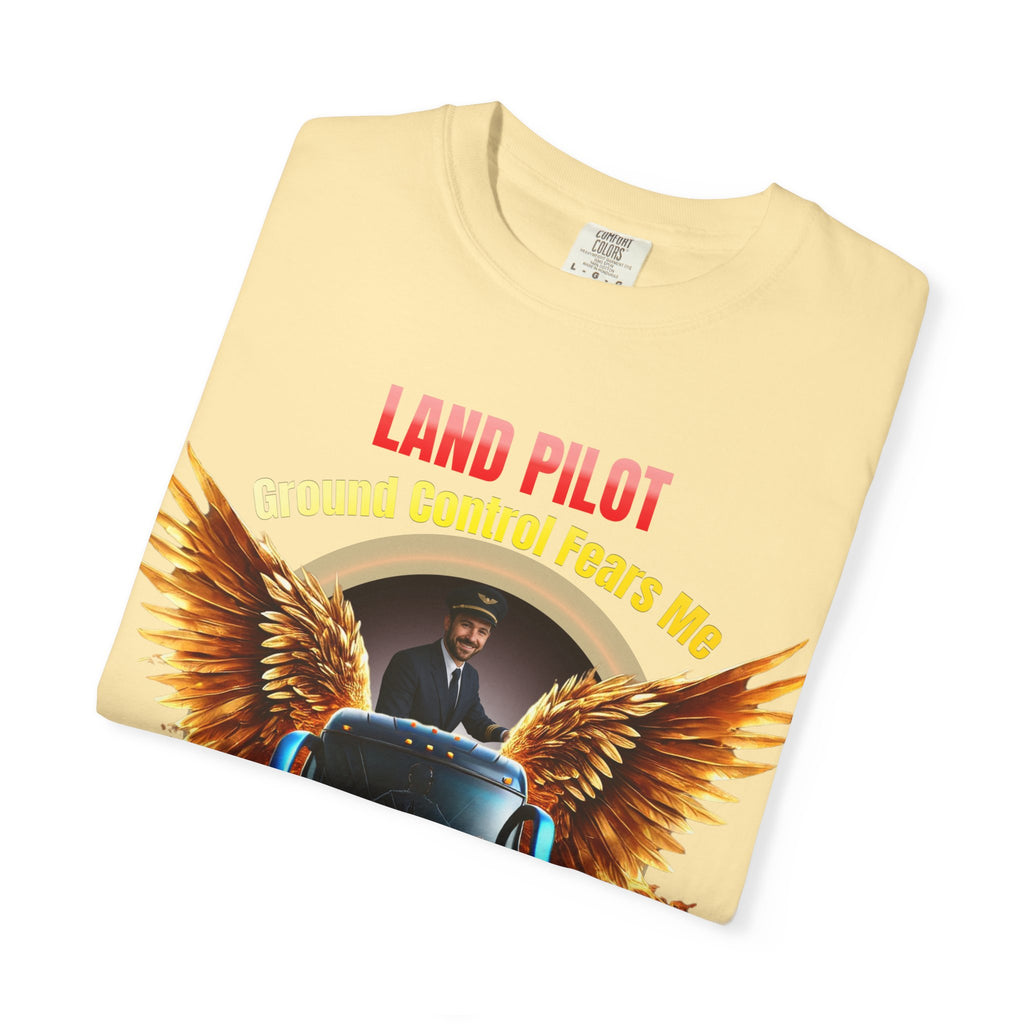 Bus Driver T-Shirt — "Land Pilot" & "If the wheels are down, I'm around" Graphic Tee