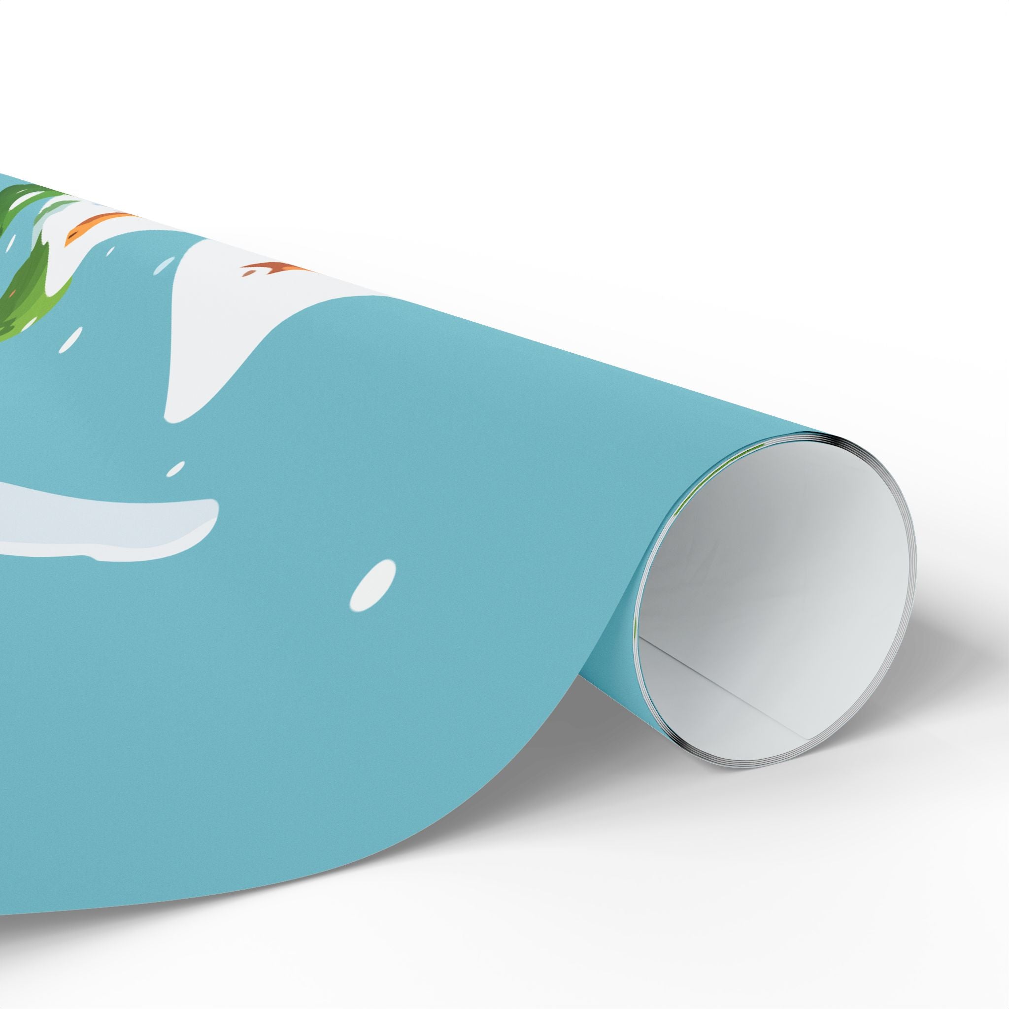 Snowy Gingerbread Village Wrapping Paper | Holiday Christmas Gift Wrap