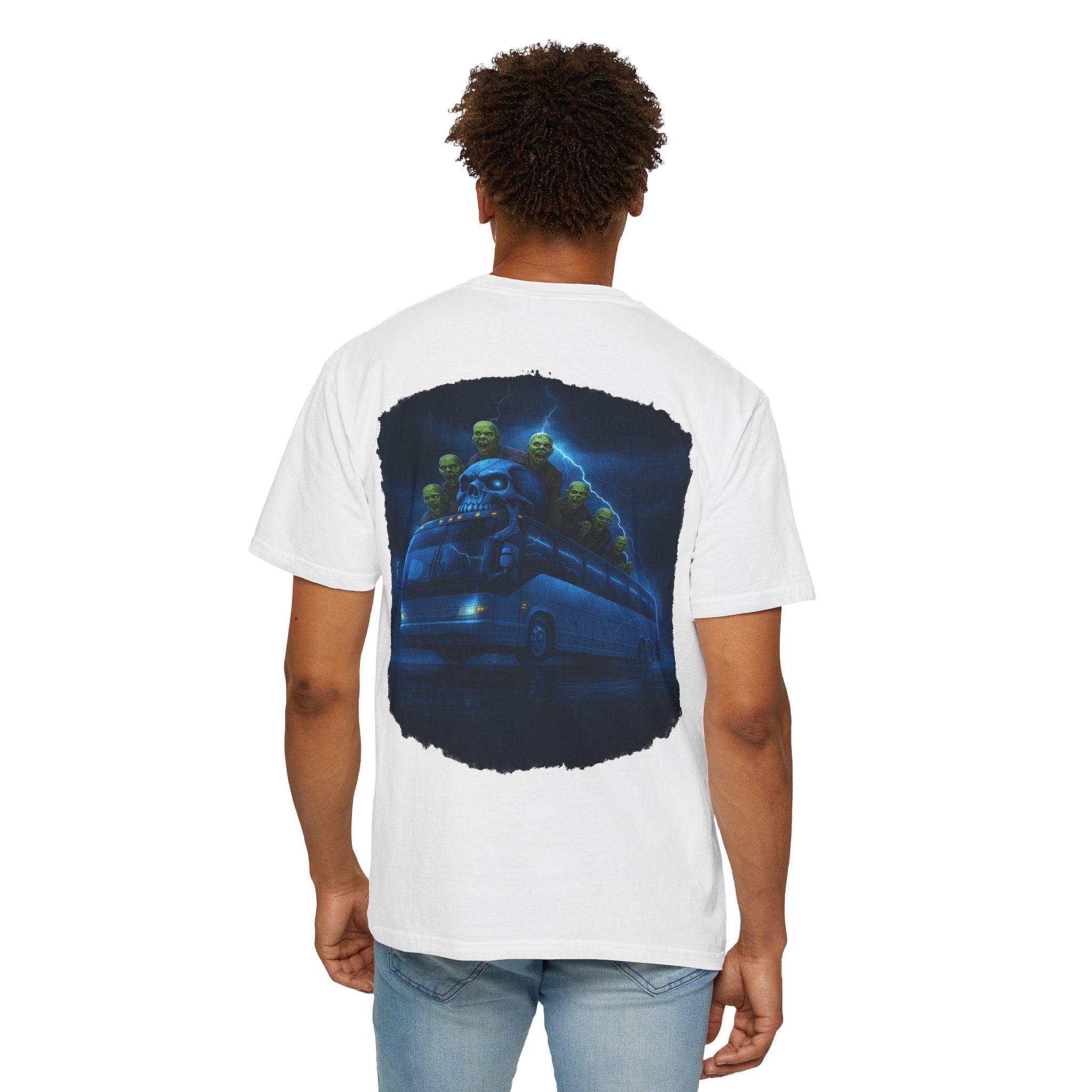 Ghost Train T-Shirt — Haunted Night Bus Graphic Tee