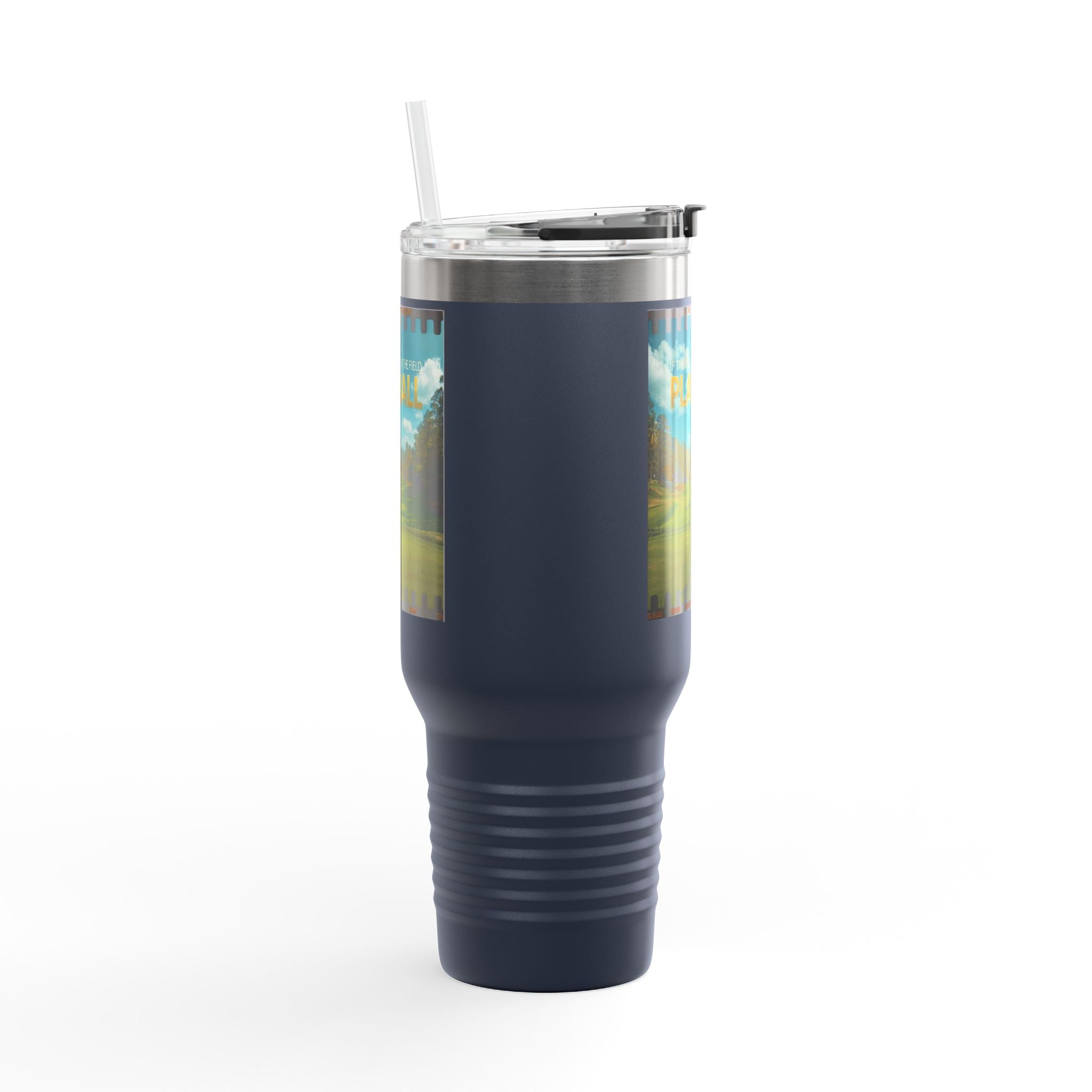 Play Ball Golf Scene Travel Mug | 40oz Insulated Tumbler