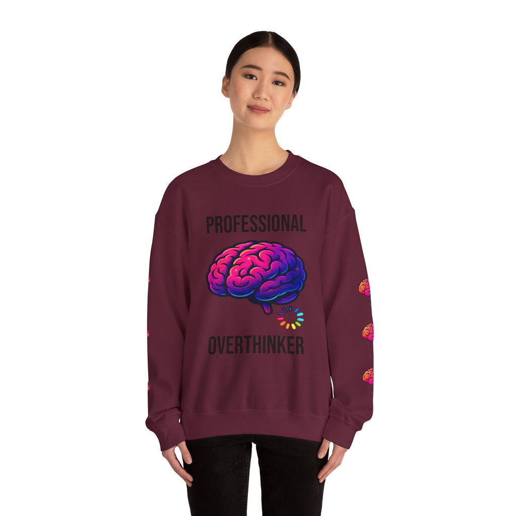 System Overloaded loading wheel, Sweatshirt | Professional brain graphic sweatshirt
