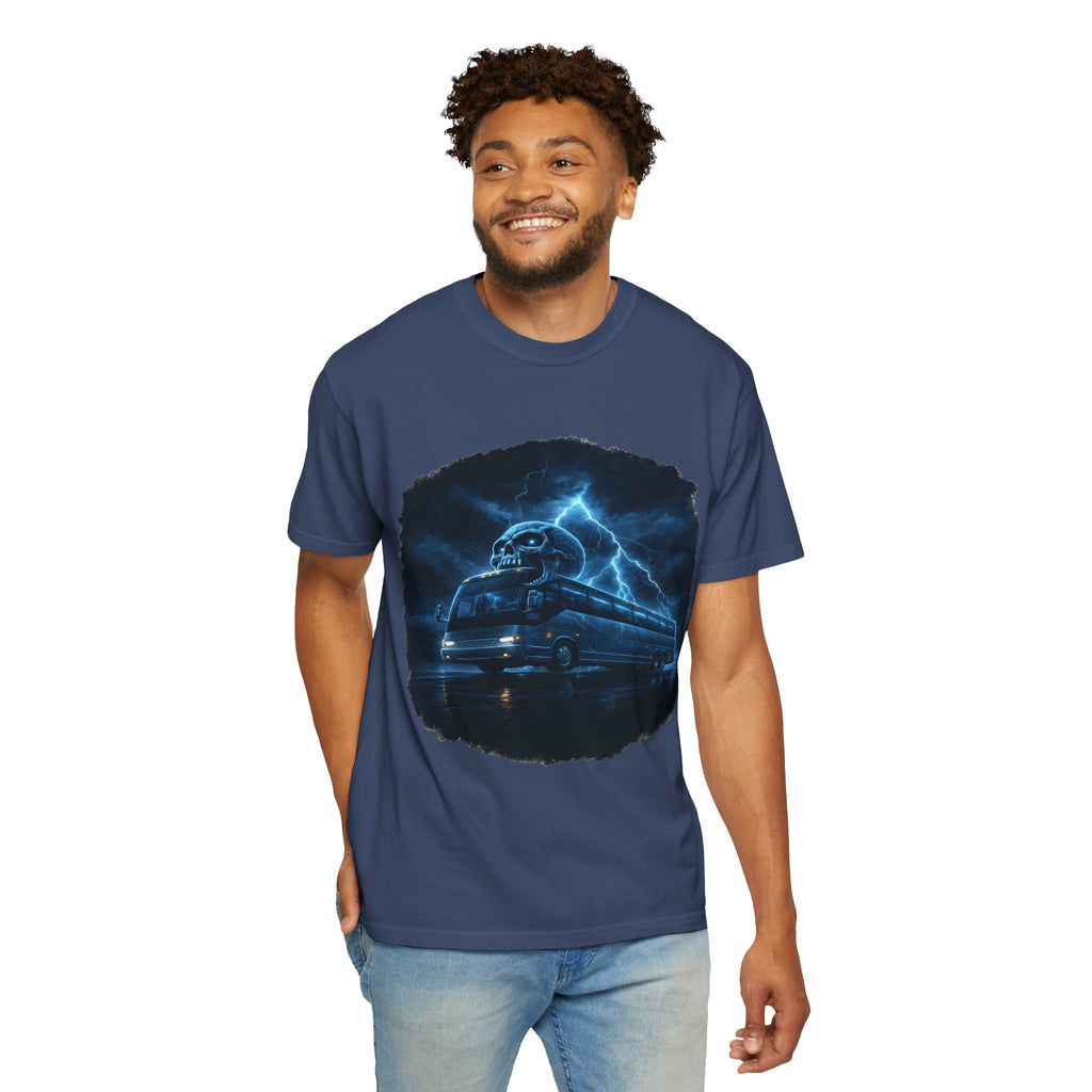 Ghost Train T-Shirt — Haunted Night Bus Graphic Tee