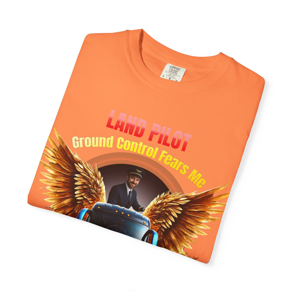 Bus Driver T-Shirt — "Land Pilot" & "If the wheels are down, I'm around" Graphic Tee