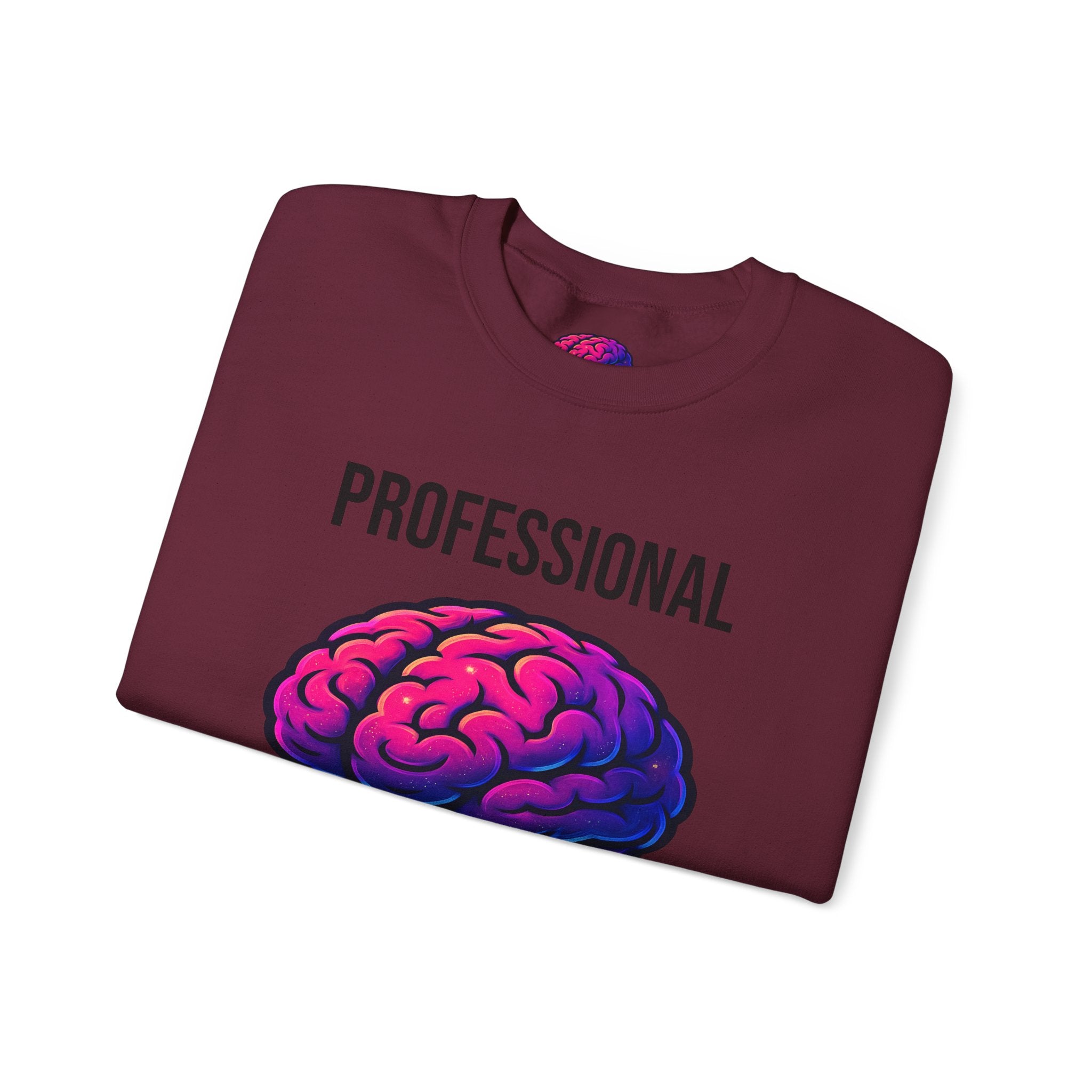System Overloaded loading wheel, Sweatshirt | Professional brain graphic sweatshirt