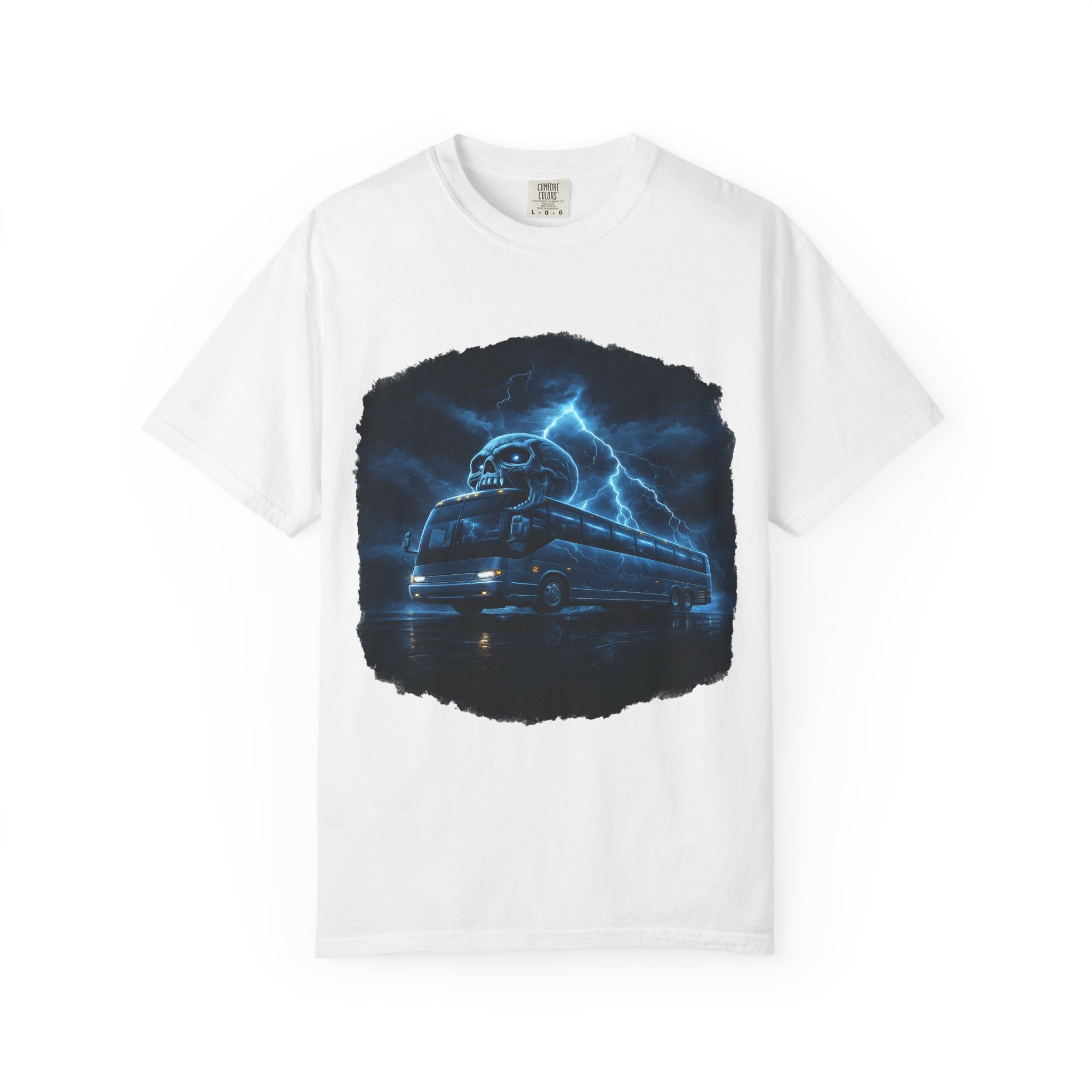 Ghost Train T-Shirt — Haunted Night Bus Graphic Tee