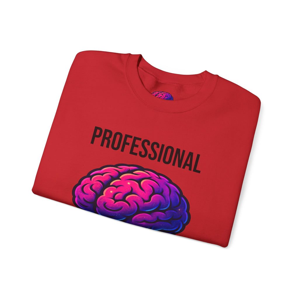 System Overloaded loading wheel, Sweatshirt | Professional brain graphic sweatshirt