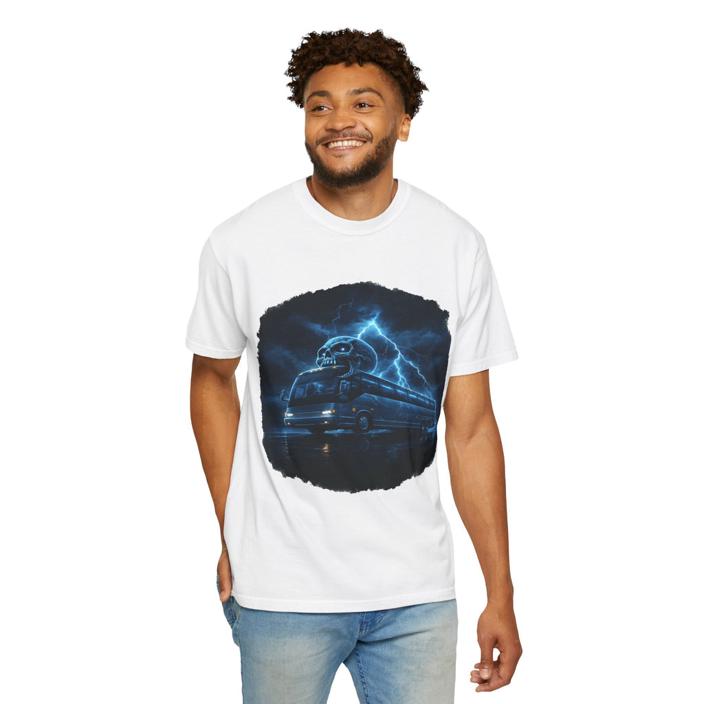 Ghost Train T-Shirt — Haunted Night Bus Graphic Tee