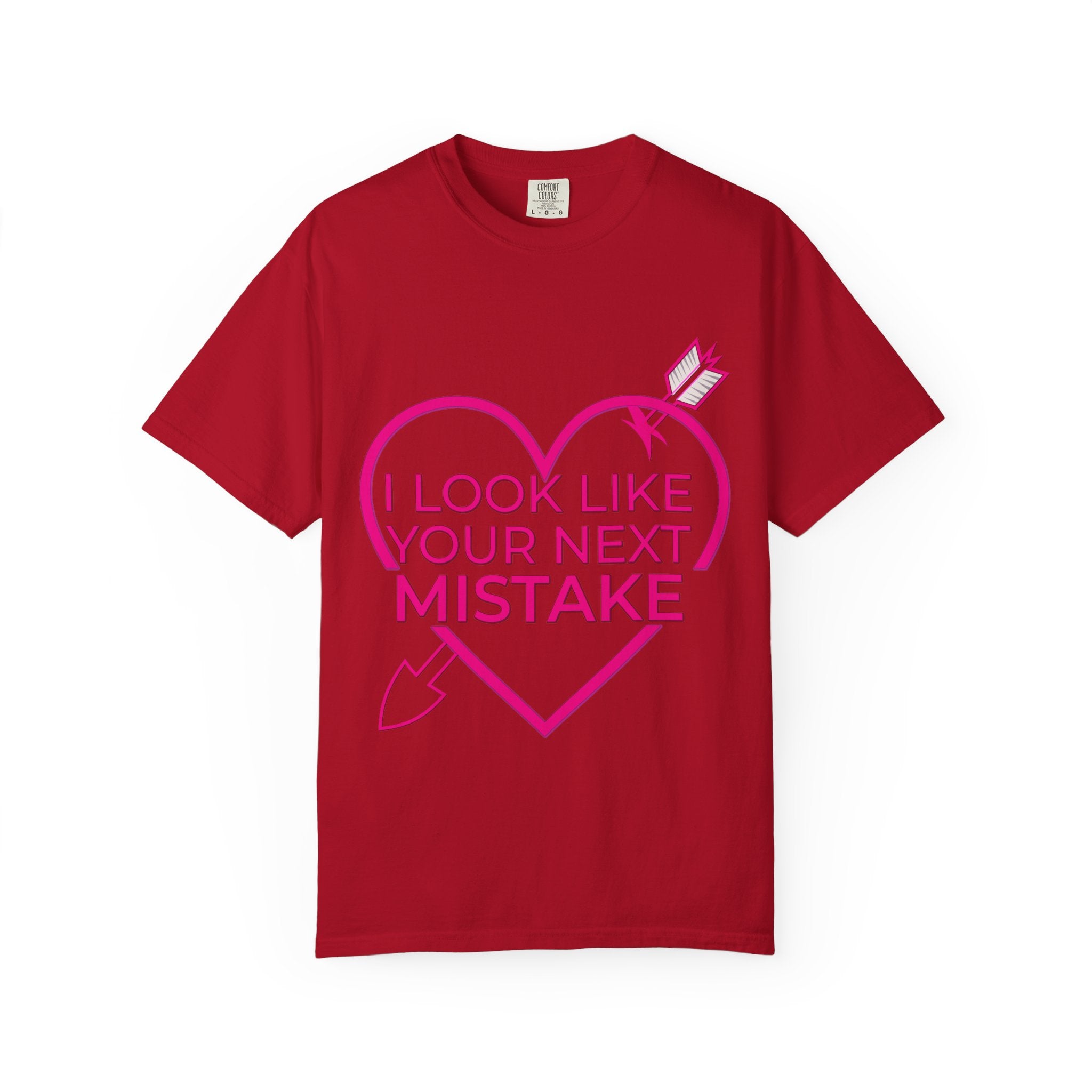 I Look Like Your Next Mistake T-shirt | Heart Arrow Lip Graphic