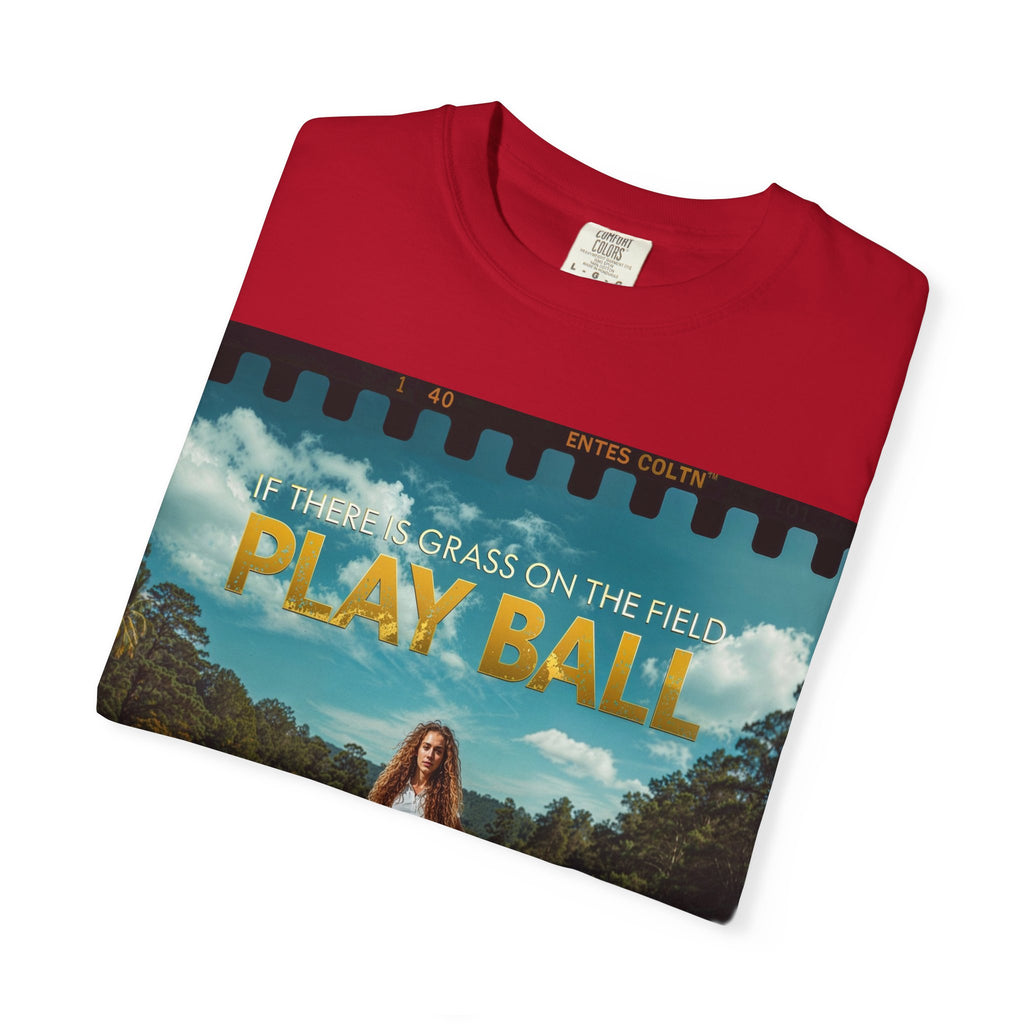 Play Ball golf scene T-shirt | retro golf course photo tee