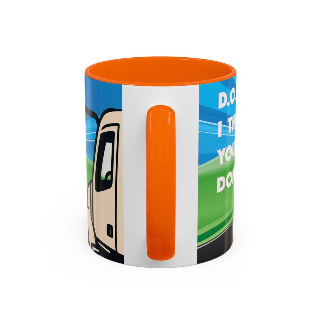 State Trooper Highway Scene Mug | Accent Coffee Mug 11oz 15oz