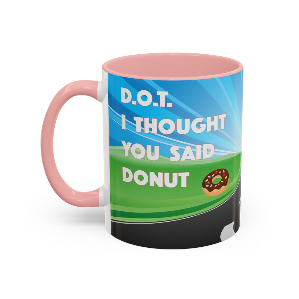 State Trooper Highway Scene Mug | Accent Coffee Mug 11oz 15oz