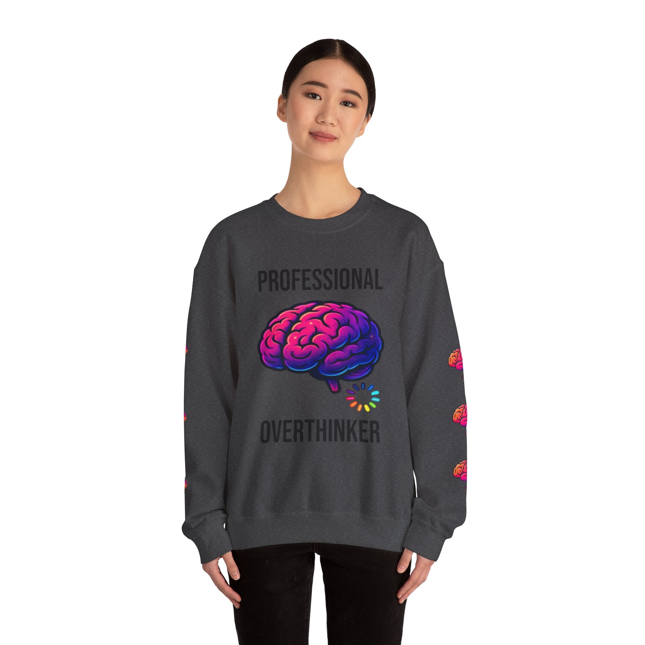 System Overloaded loading wheel, Sweatshirt | Professional brain graphic sweatshirt