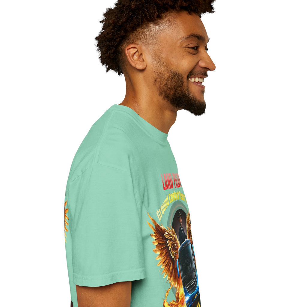 Bus Driver T-Shirt — "Land Pilot" & "If the wheels are down, I'm around" Graphic Tee
